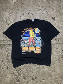 Very RARE Easyriders Time Warp Beefy T Shirt Vintage 90s Harley Biker Sz L  FIRE!
