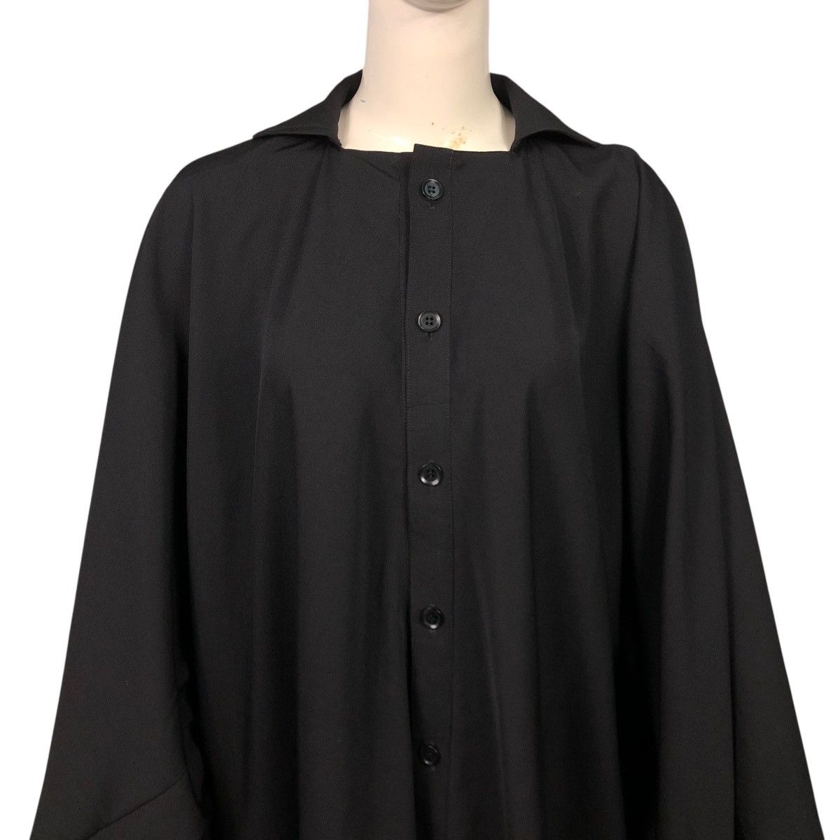 Yohji Yamamoto 🔥RICH BLACK VINTAGE YOHJI YAMAMOTO OVERSIZE JACKET RUNWAY Size US L / EU 52-54 / 3 - 4 Thumbnail