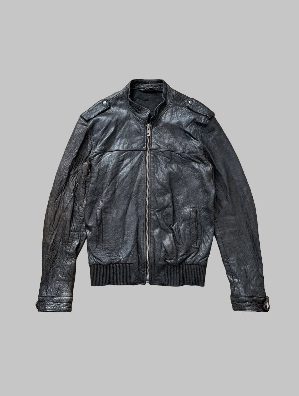 AllSaints lamb vintage leather jacket