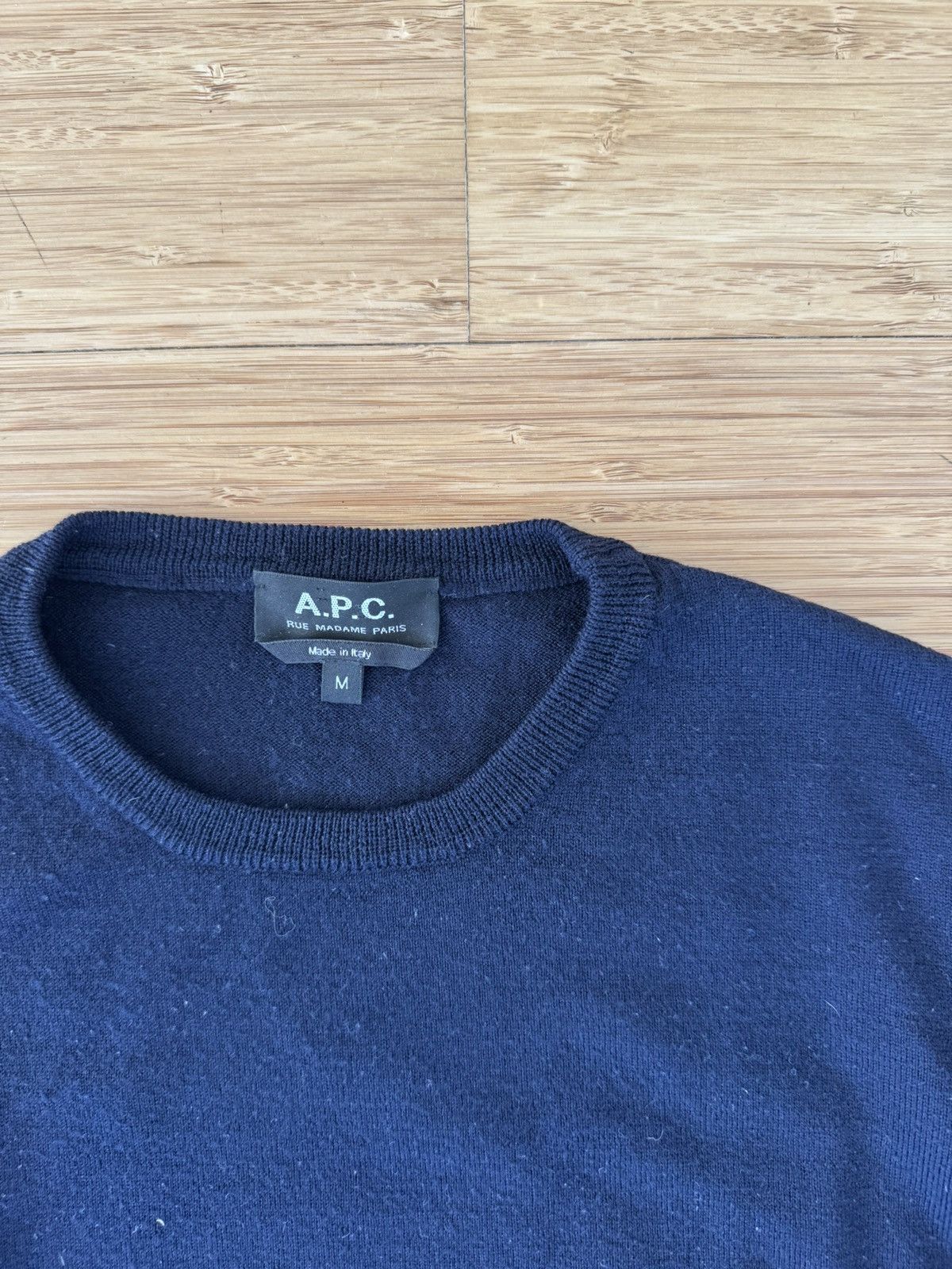 A.P.C. A.P.C Merino Wool Navy Sweater Size US S / EU 44-46 / 1 - 2 Thumbnail