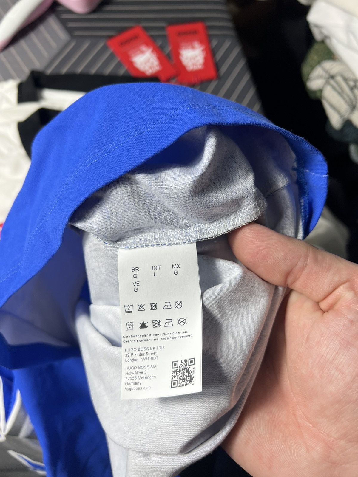 Hugo HUGO Visa Cash App RB Formula One F1 Team Shirt White Blue Size US L / EU 52-54 / 3 - 16 Thumbnail