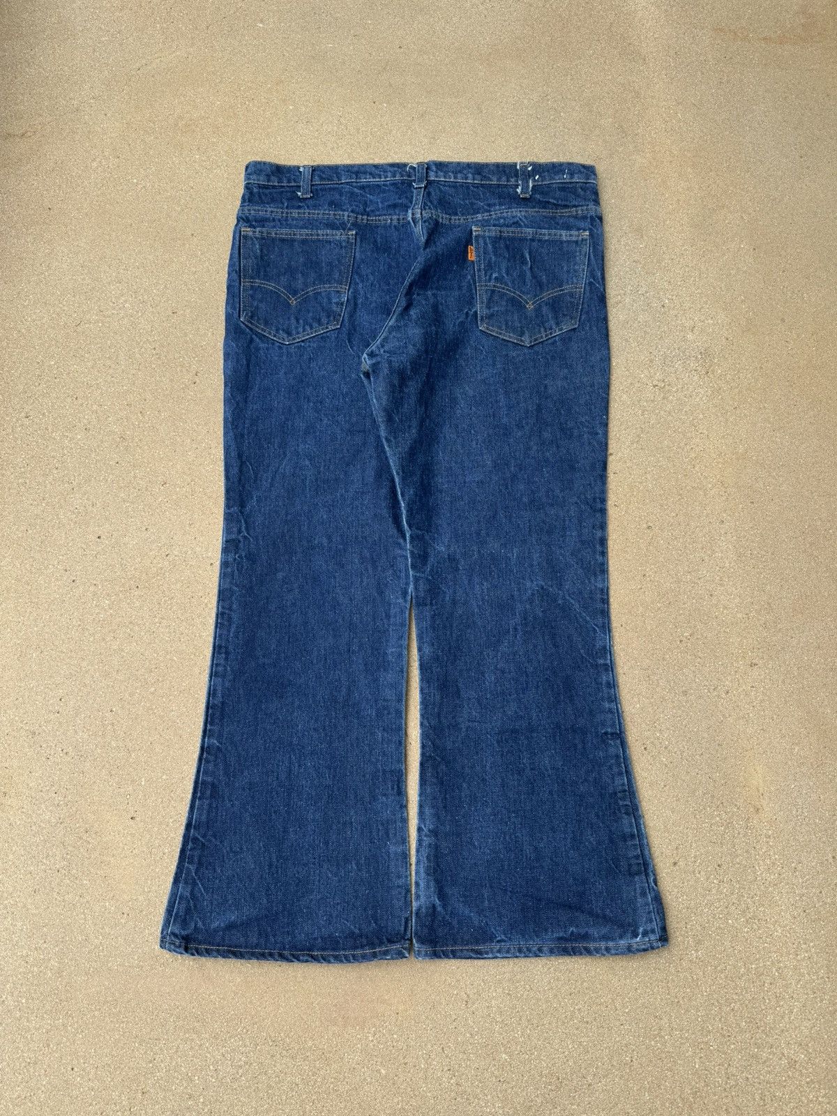 Vintage Vtg 70’s Levi’s 646 Orange Tab Bellbottom Flare Jeans 41x29 Size US 41 - 2 Thumbnail