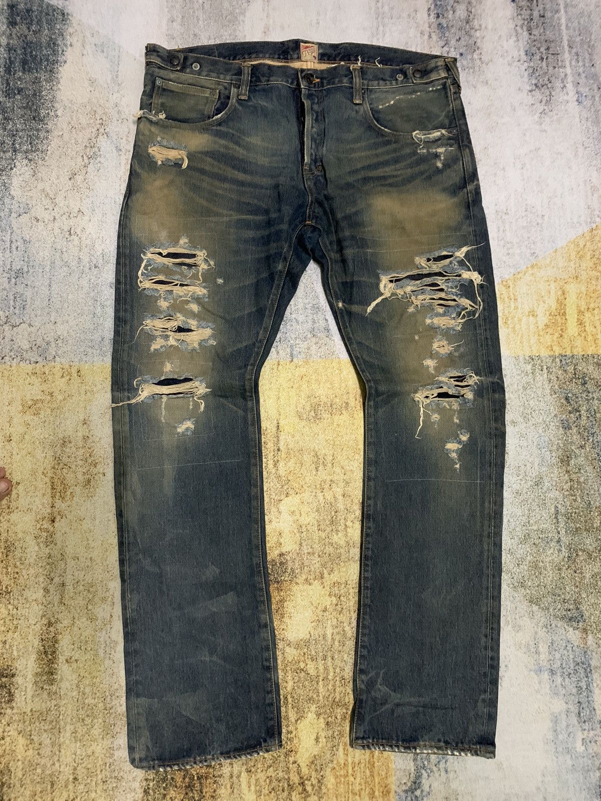 Japanese Brand × Prps × Streetwear prps denim ripped distressed | Grailed