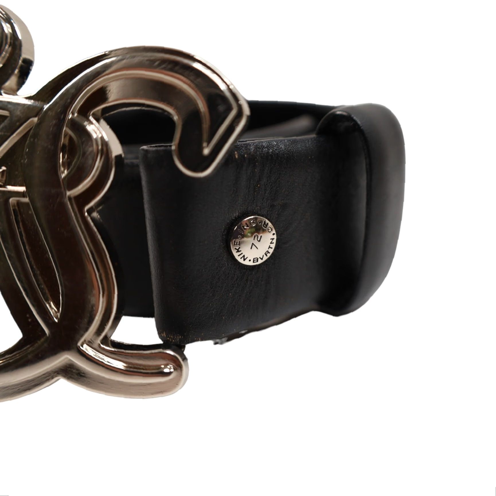 Nike VINTAGE Nike BRS Blue Ribbon Sport Commemorative Belt Buckle Belt Men 36 Black Mens Size 36 - 3 Thumbnail