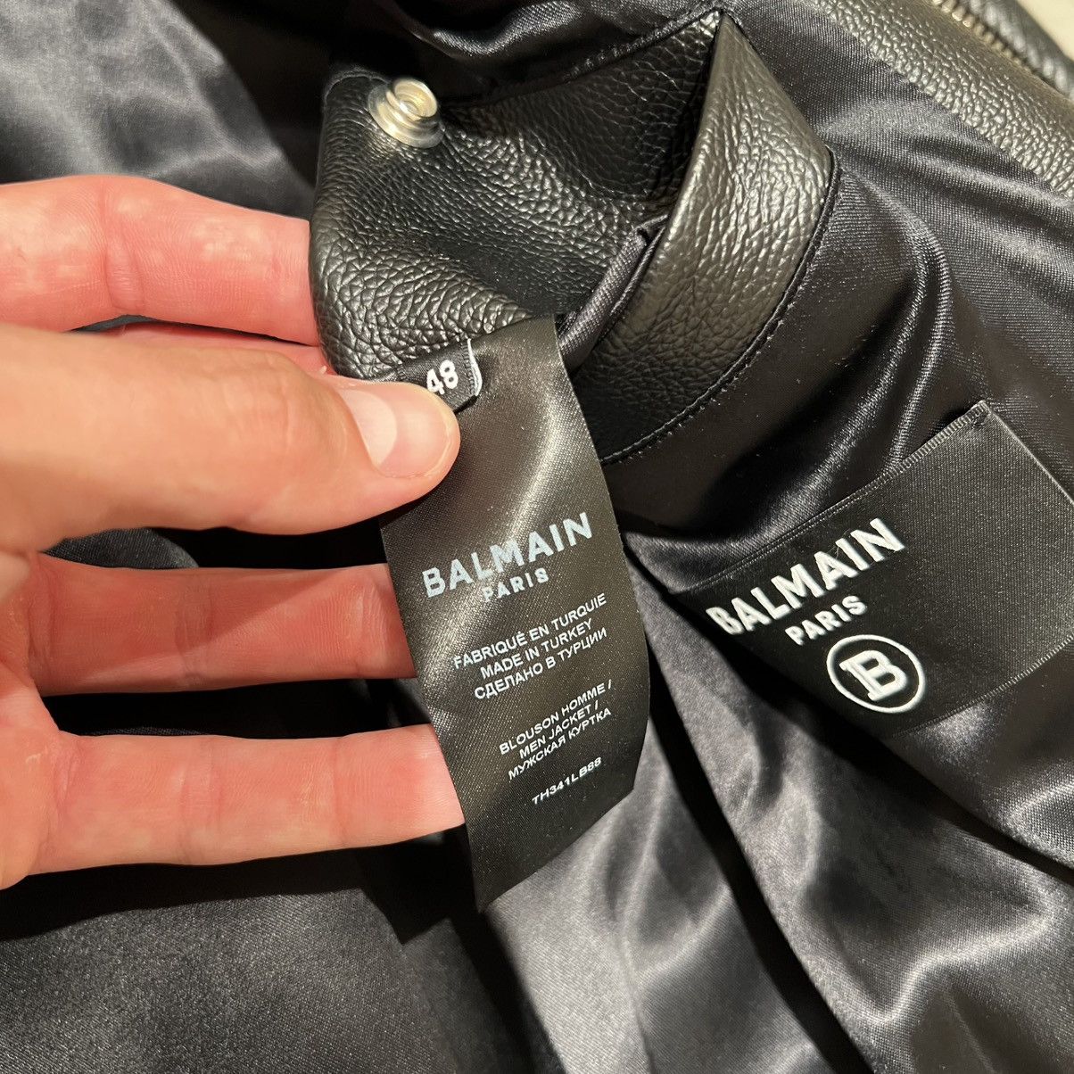Balmain Balmain Leather Jacket in Medium Size US M / EU 48-50 / 2 - 7 Thumbnail