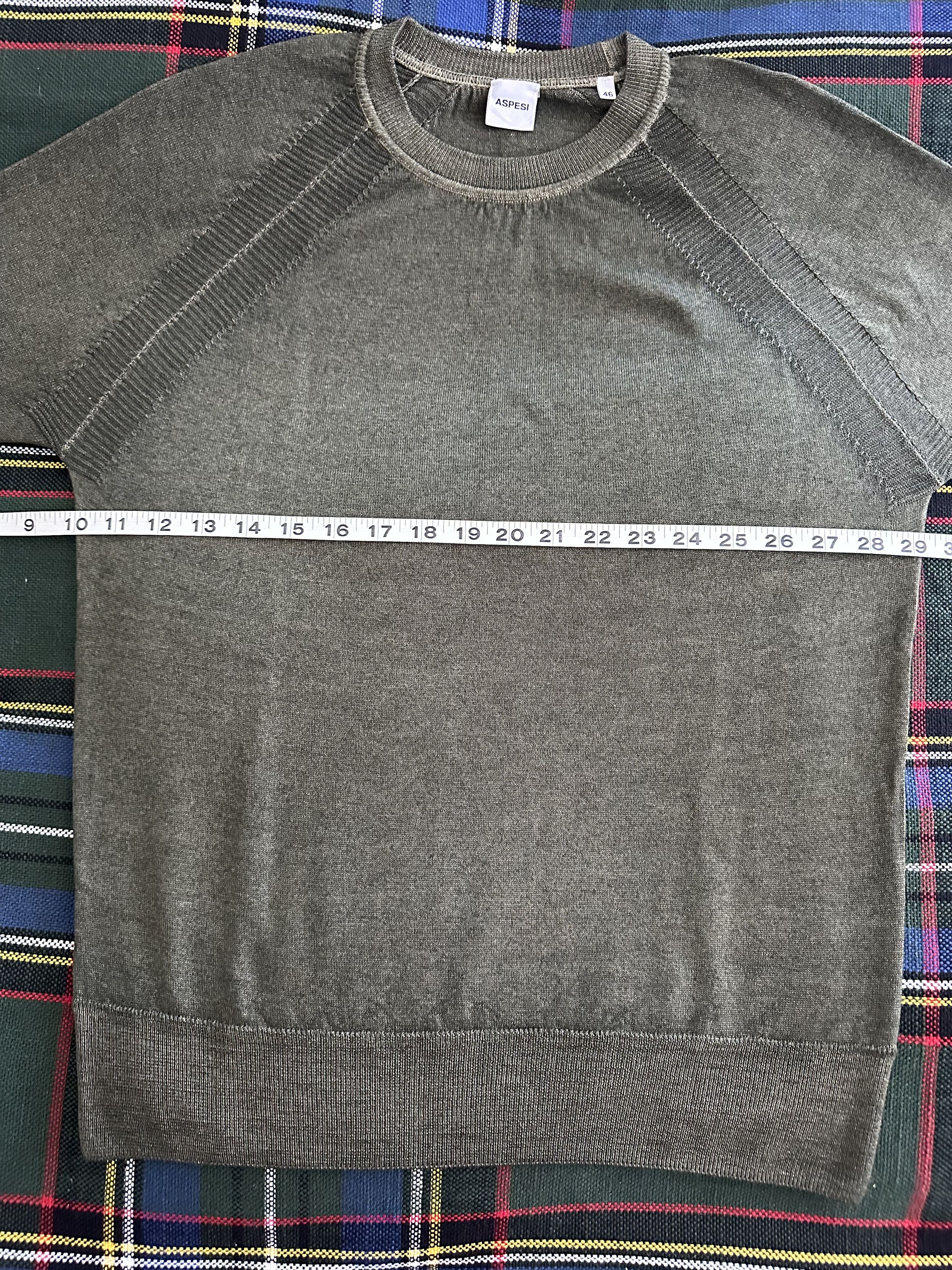 Aspesi Army Green Slim-Fit Wool Sweater IT46 Size US S / EU 44-46 / 1 - 4 Thumbnail