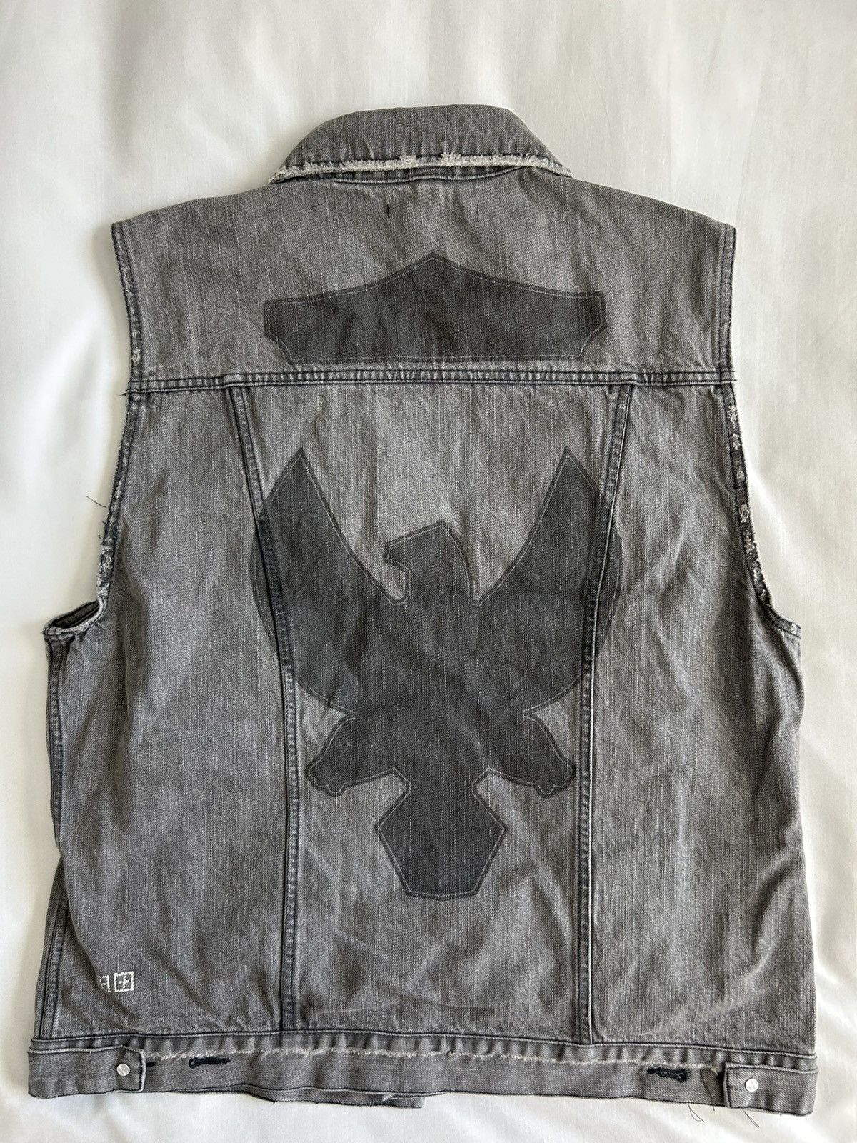 Ksubi Ksubi Denim Vest Hypnosis Cut Off Distressed Decal Size US L / EU 52-54 / 3 - 14 Thumbnail