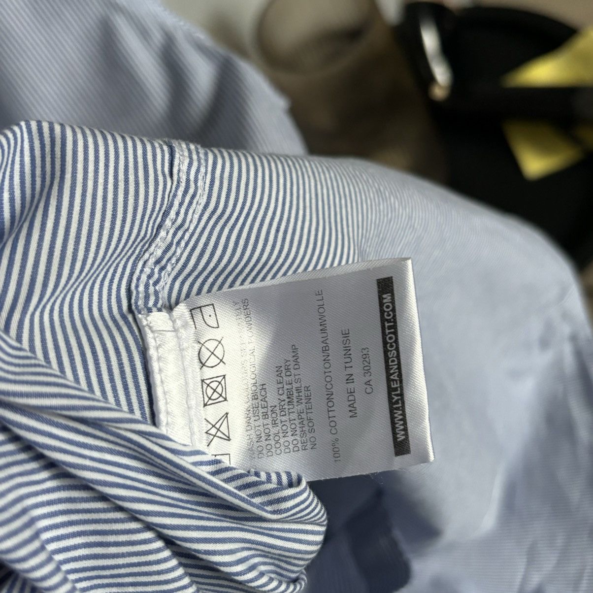 Lyle & Scott Lyle & Scott shirt button up large blue casual streetwear Size US L / EU 52-54 / 3 - 4 Thumbnail