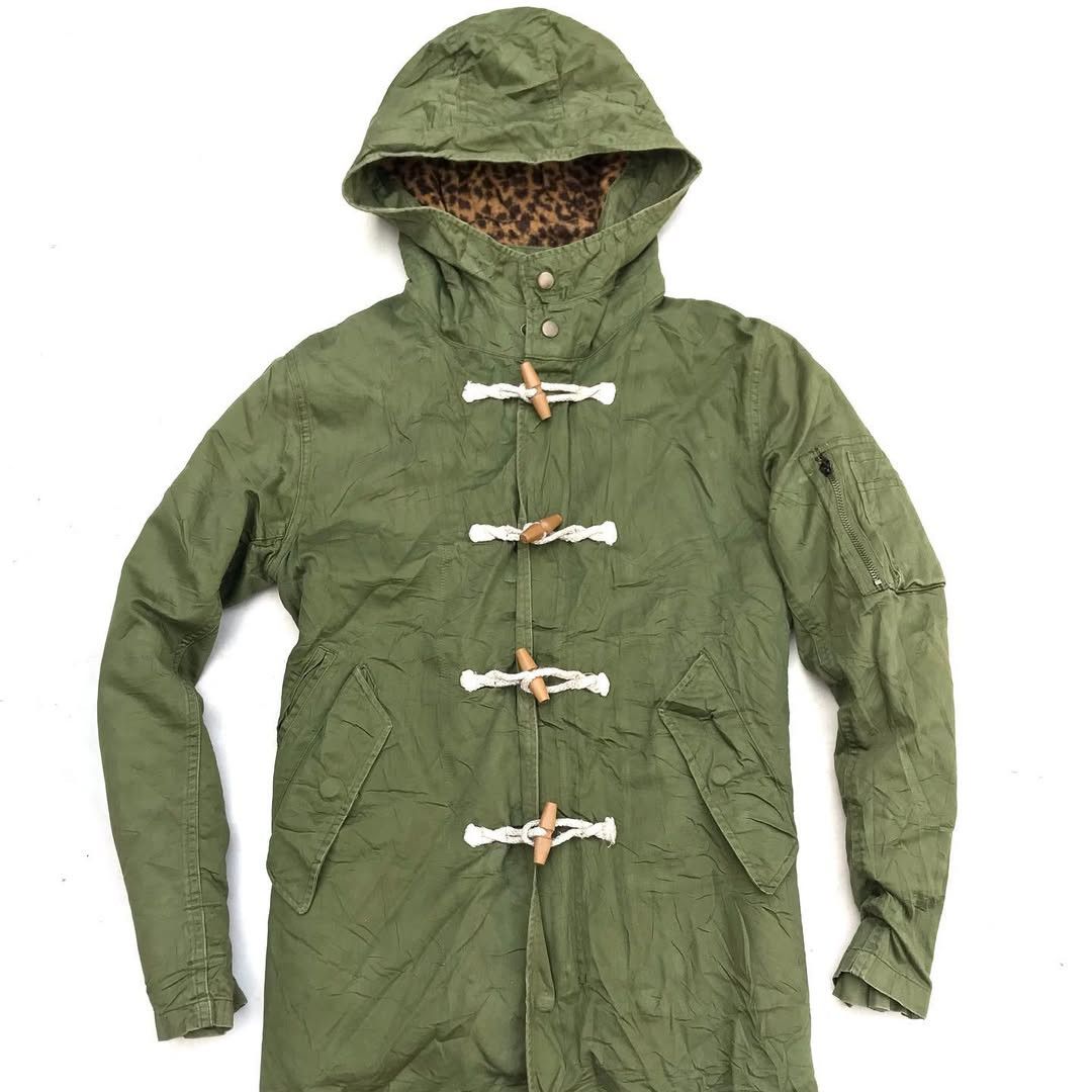Japanese Brand Browny Classic Japanese Duffle Parka Coat Greener Belfast Size US L / EU 52-54 / 3 - 6 Thumbnail