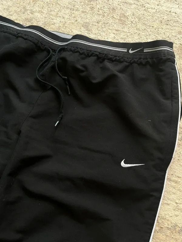 Nike Nike 2006 Sz L Track Pants Black White Rare Size 33" - 2 Thumbnail