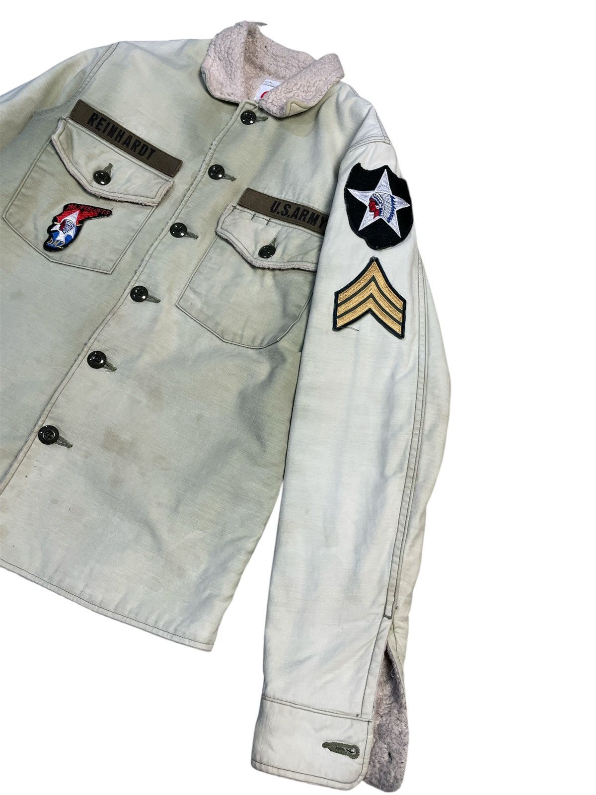 Japanese Brand ‼️ICONIC‼️ John Lennon Reinhardt OG Sherpa Jacket By Marka Size US S / EU 44-46 / 1 - 4 Thumbnail