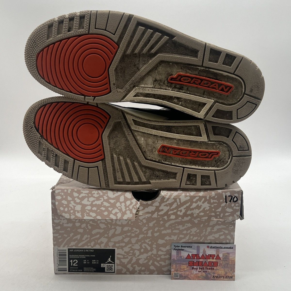 Jordan Brand Air Jordan 3 desert elephant Size US 12 / EU 45 - 8 Thumbnail