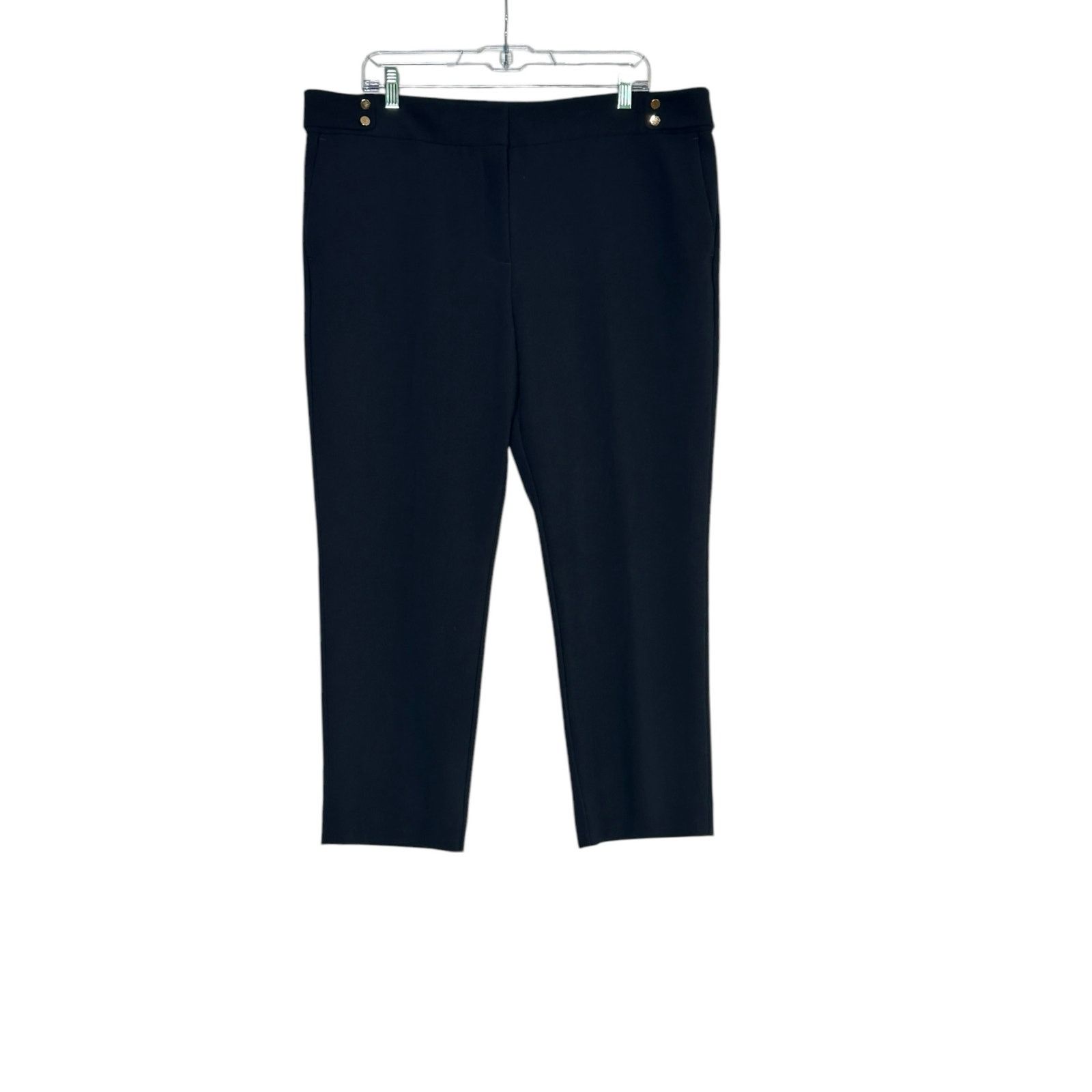 Loft LOFT blue Marissa navy blue dress trousers pants size 16P Size 40" / US 18 - 8 Thumbnail