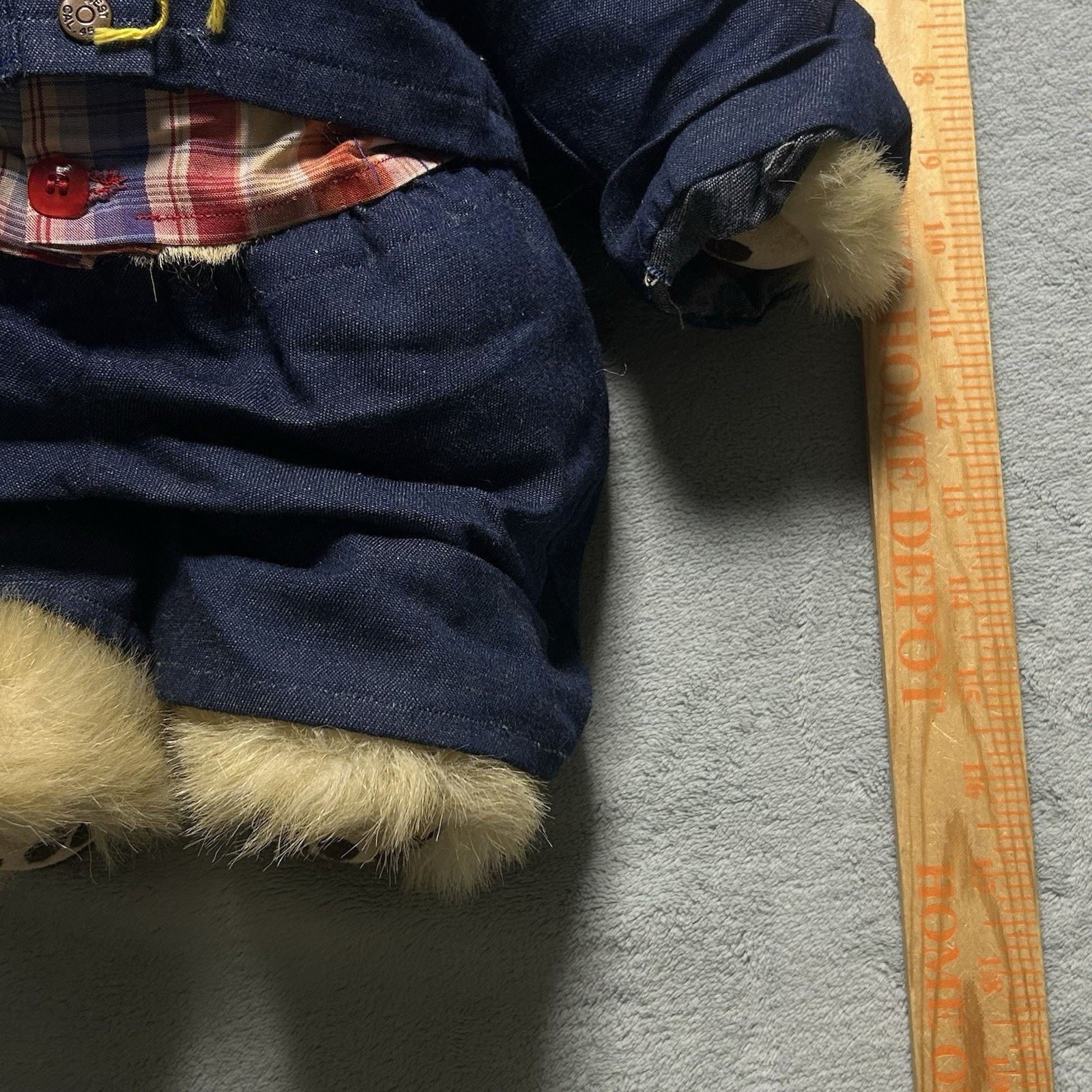 Polo Ralph Lauren VINTAGE STEIFF WHITE MOHAIR TEDDY BEAR LONG F EAR BUTTON 20" Size ONE SIZE - 21 Thumbnail