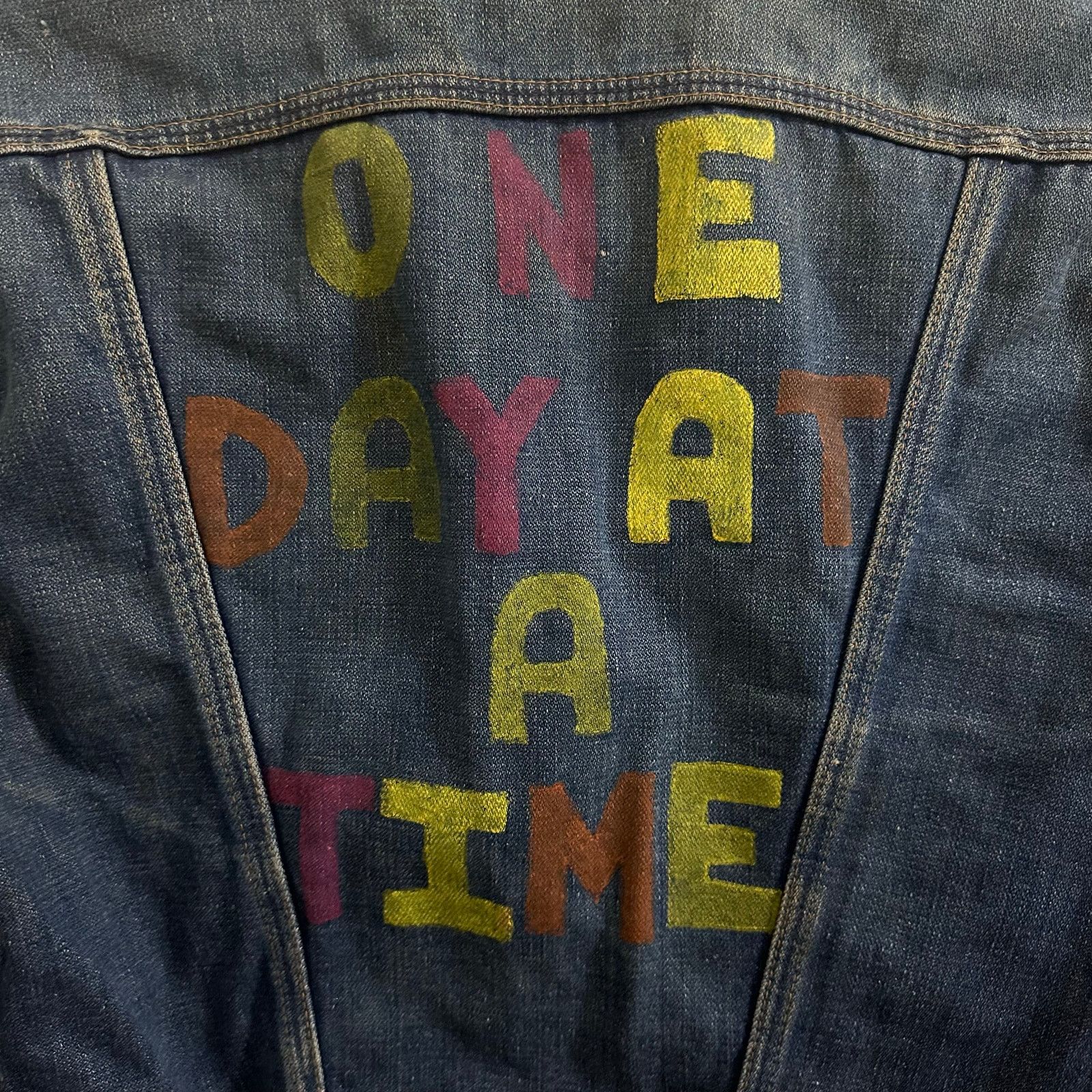 Wrangler RARE Vintage Wrangler 60s 70s Distressed Denim Jacket sz 36 Size US S / EU 44-46 / 1 - 11 Thumbnail