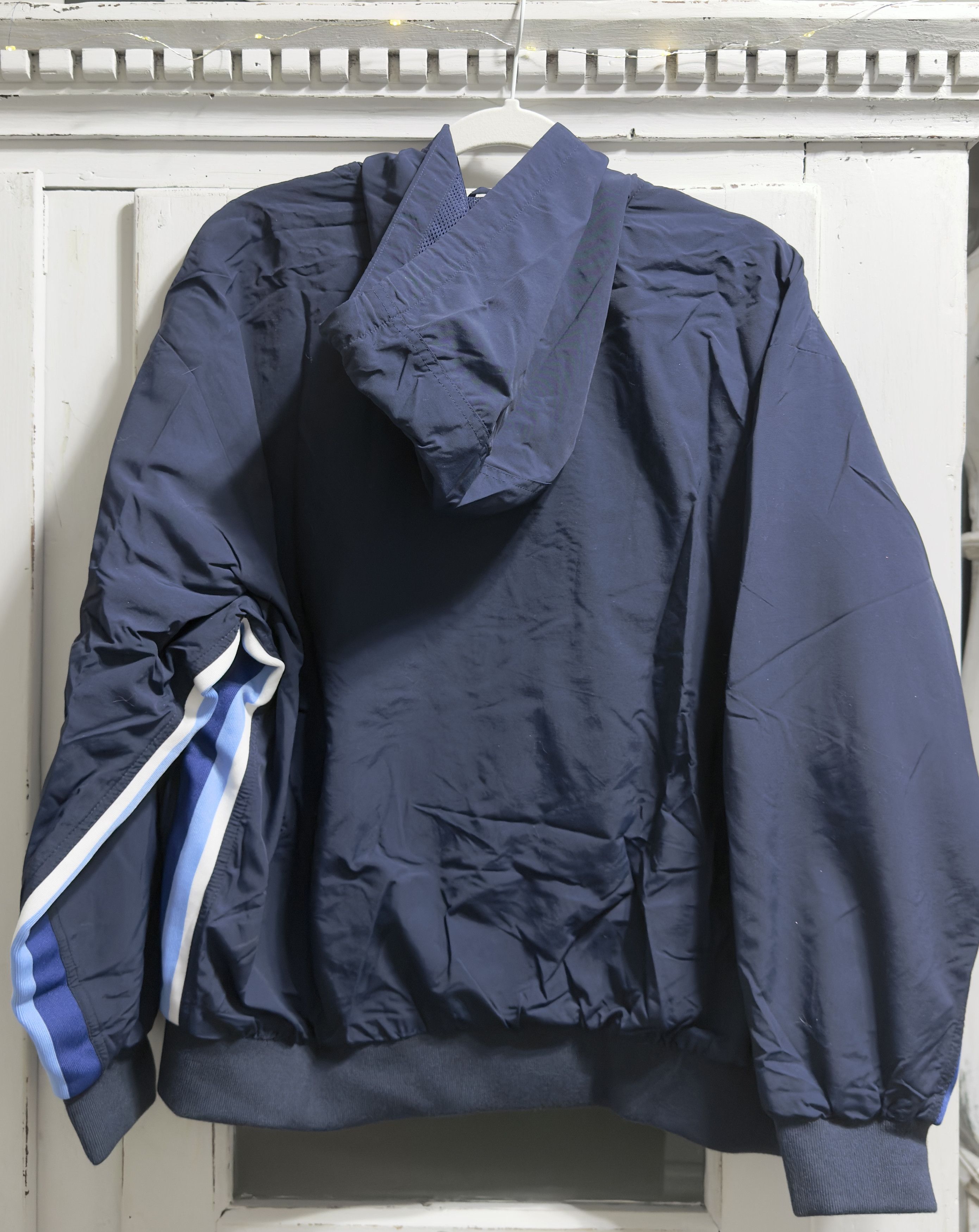 Supreme Navy Appliqué Hooded Track Jacket Size US M / EU 48-50 / 2 - 8 Thumbnail