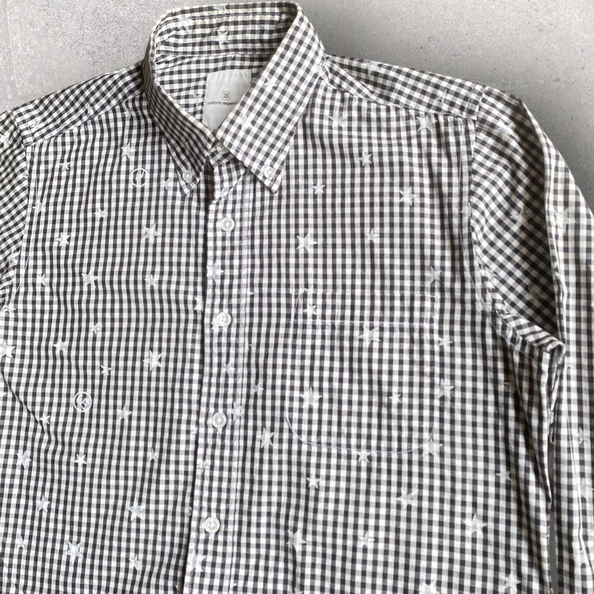 Hiroshi Fujiwara × Sophnet. × uniform experiment Star Blk/Wht Plaid Shirt Size US S / EU 44-46 / 1 - 2 Thumbnail