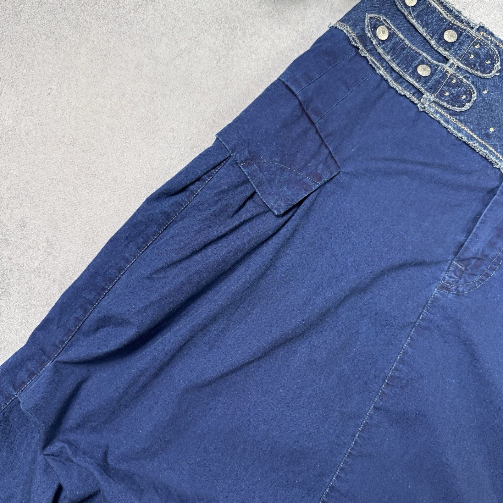 Marithe + Francois Girbaud Marithe Francois Girbaud Cargo Skirt Blue Cotton Size IT 44 Size M / US 6-8 / IT 42-44 - 5 Thumbnail