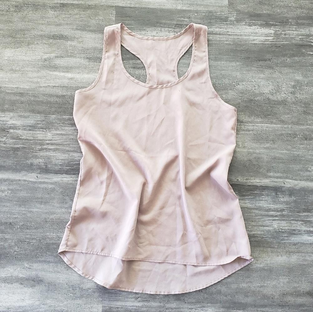 Express Light Chocolate Racerback Express Dressy Blouse Size S / US 4 / IT 40 - 1 Thumbnail