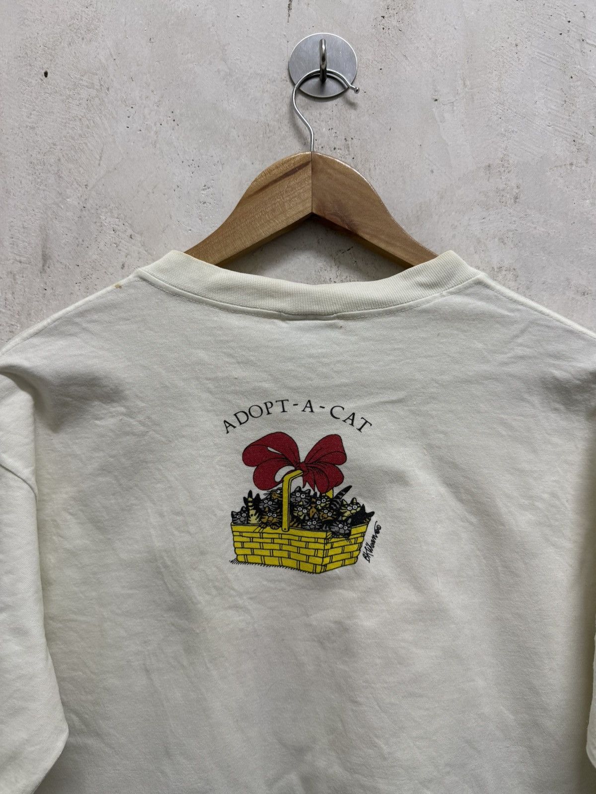 Vintage Vintage 90s Crazy Shirts Hawaii “Adopt a Cat” B Kliban Tees Size US M / EU 48-50 / 2 - 4 Thumbnail