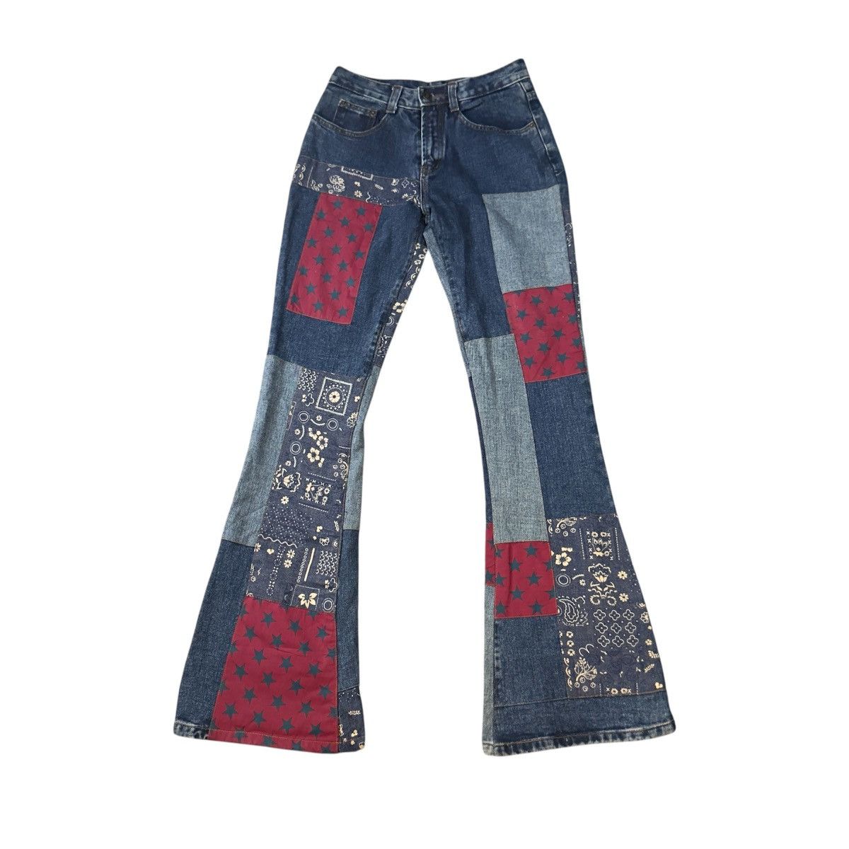 Japanese Brand Vintage 90s Japanese Flared Anap Weekend Edition Denim Size US 27 - 1 Thumbnail
