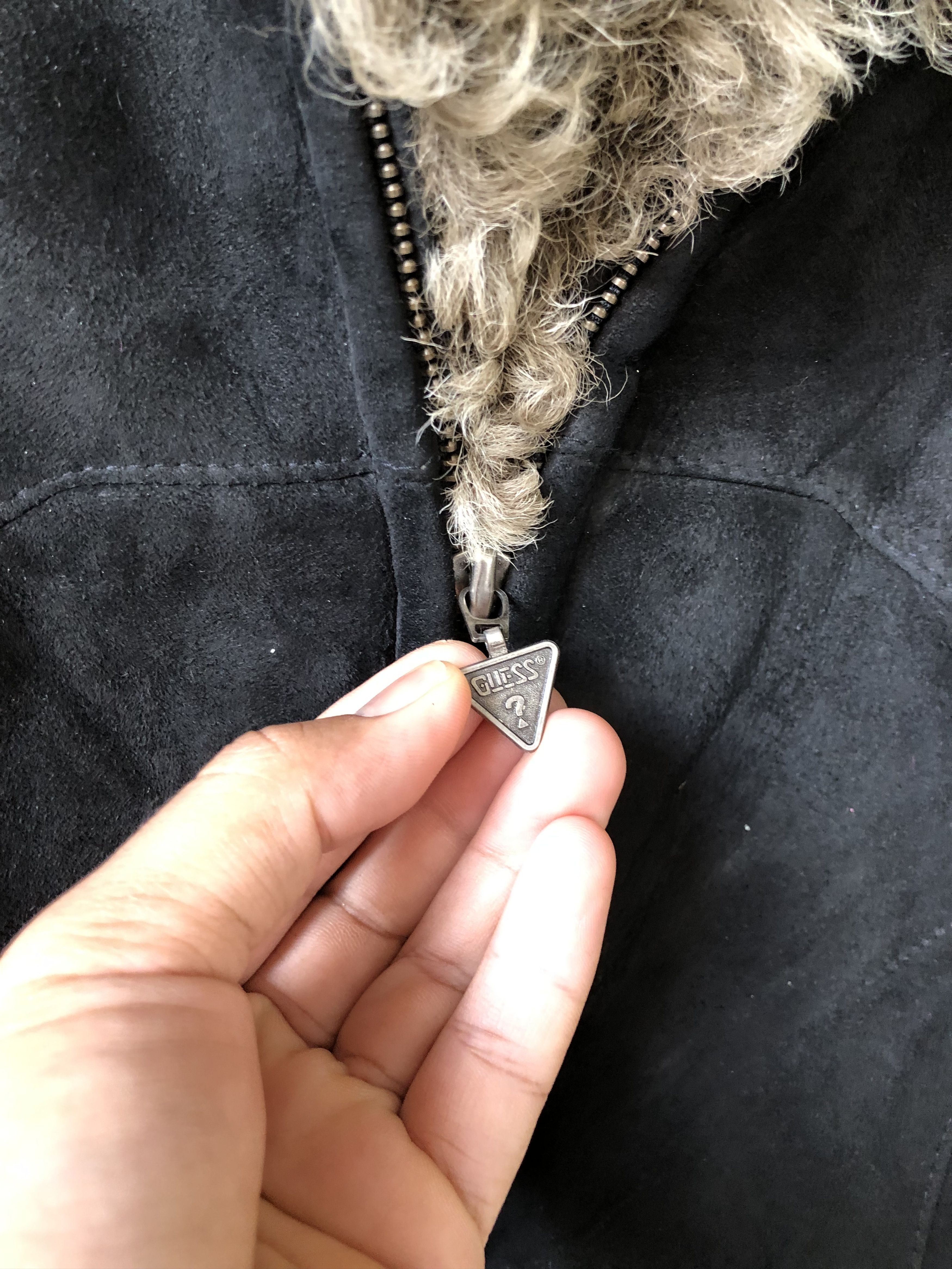 Guess Rare🔥 Guess Sheepskin Outer Vest Jacket Punk Size S / US 4 / IT 40 - 6 Thumbnail