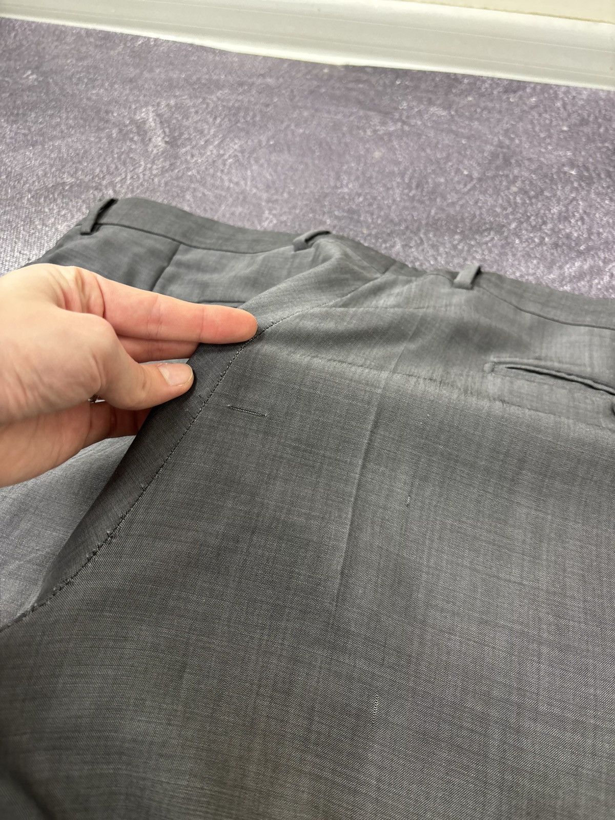 Ermenegildo Zegna Ermenegildo Zegna Soft Men’s 2-Piece Gray Wool Suit Size 42R - 25 Thumbnail