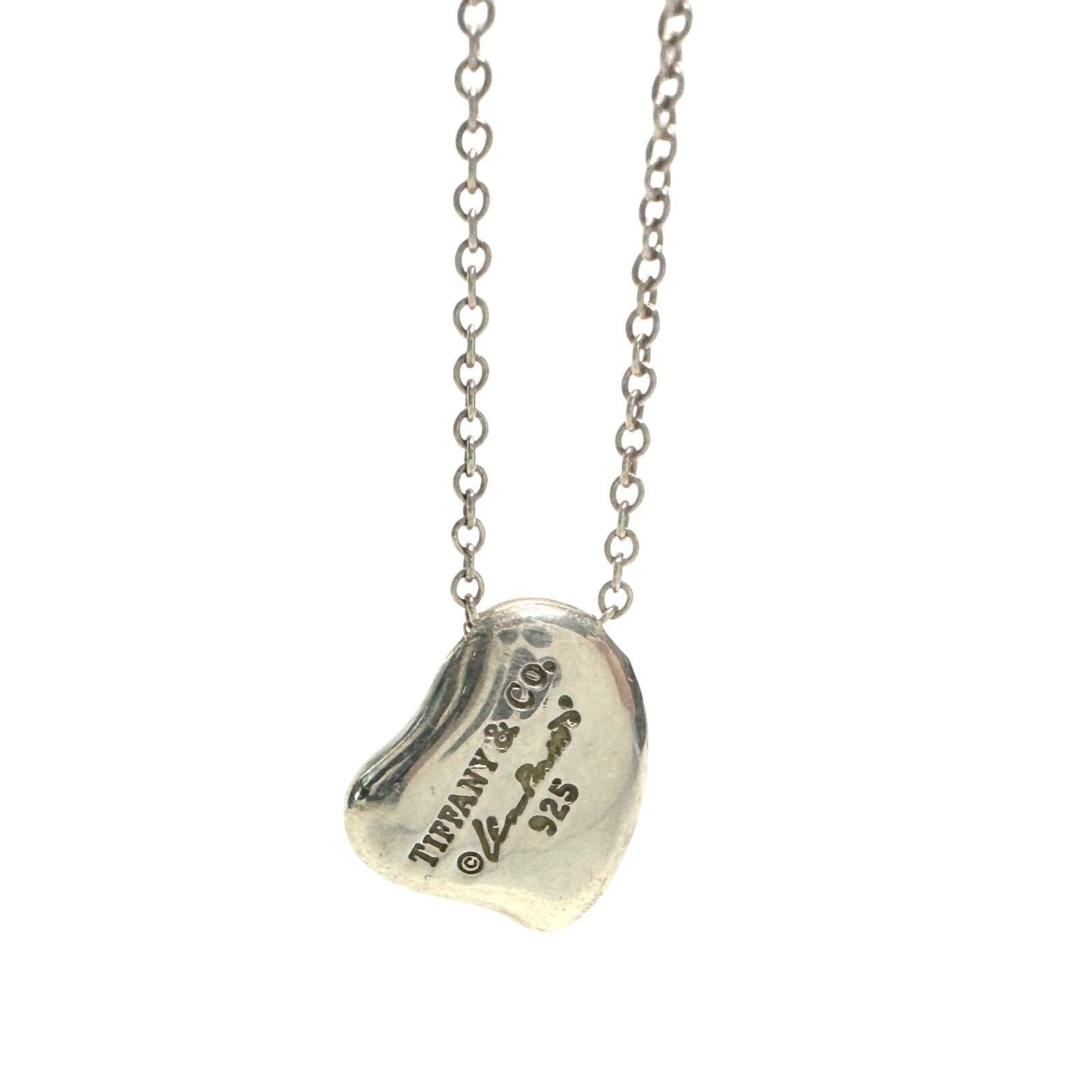 Tiffany & Co. Tiffany and Co Elsa Peretti Full Heart Necklace 16" Dust Bag Size ONE SIZE - 3 Thumbnail