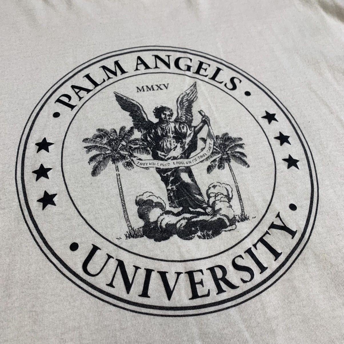 Palm Angels Palm Angels Small Tee College Crew White T-Shirt Oversized Size US S / EU 44-46 / 1 - 4 Thumbnail