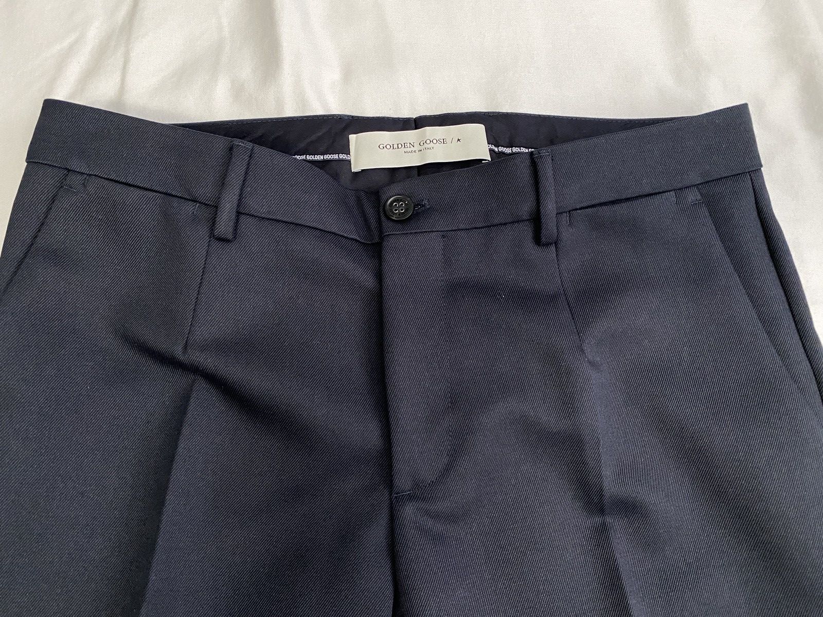 Golden Goose Golden Collection - Navy Tapered Trousers - Golden Goose Size US 34 / EU 50 - 3 Thumbnail