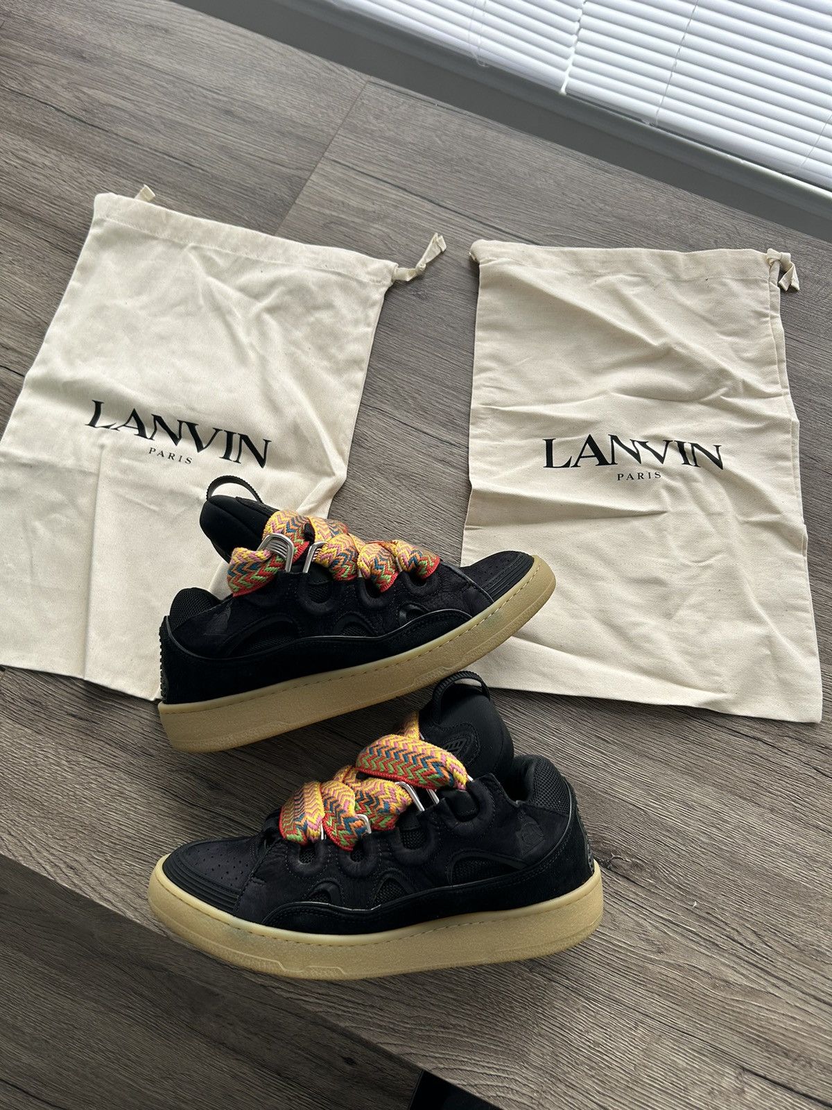 未使用10万 ランバン LITE CURB ライトカーブ スニーカー 41