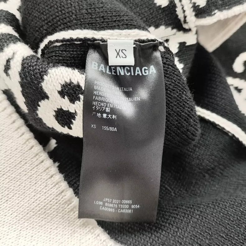 Balenciaga Balenciaga Knitted cardigan sweater full of logo Size XS / US 0-2 / IT 36-38 - 5 Thumbnail