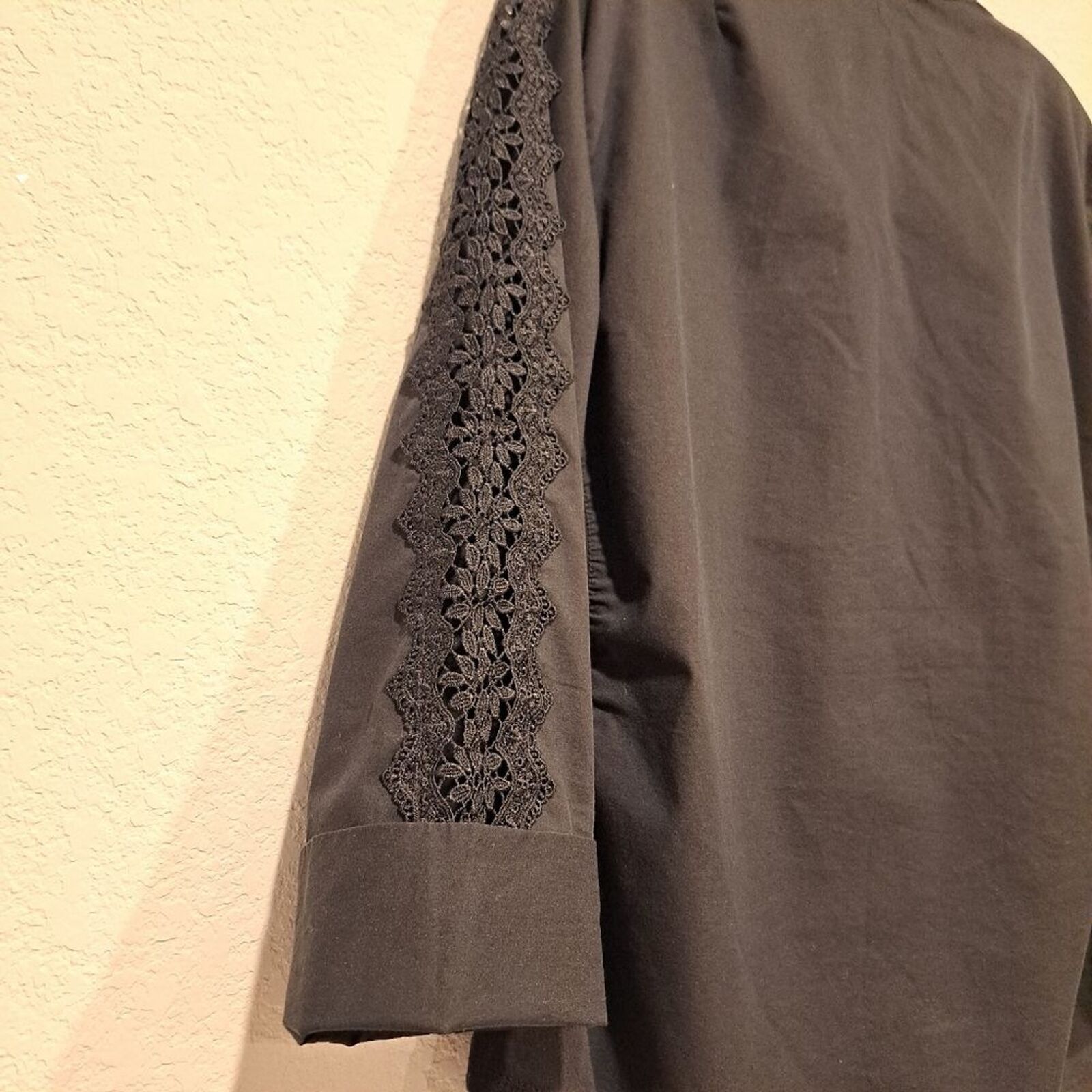 Other Zac & Rachel Woman black plus-size top blouse crochet sz 2X Size 3XL / US 20-22 - 12 Thumbnail