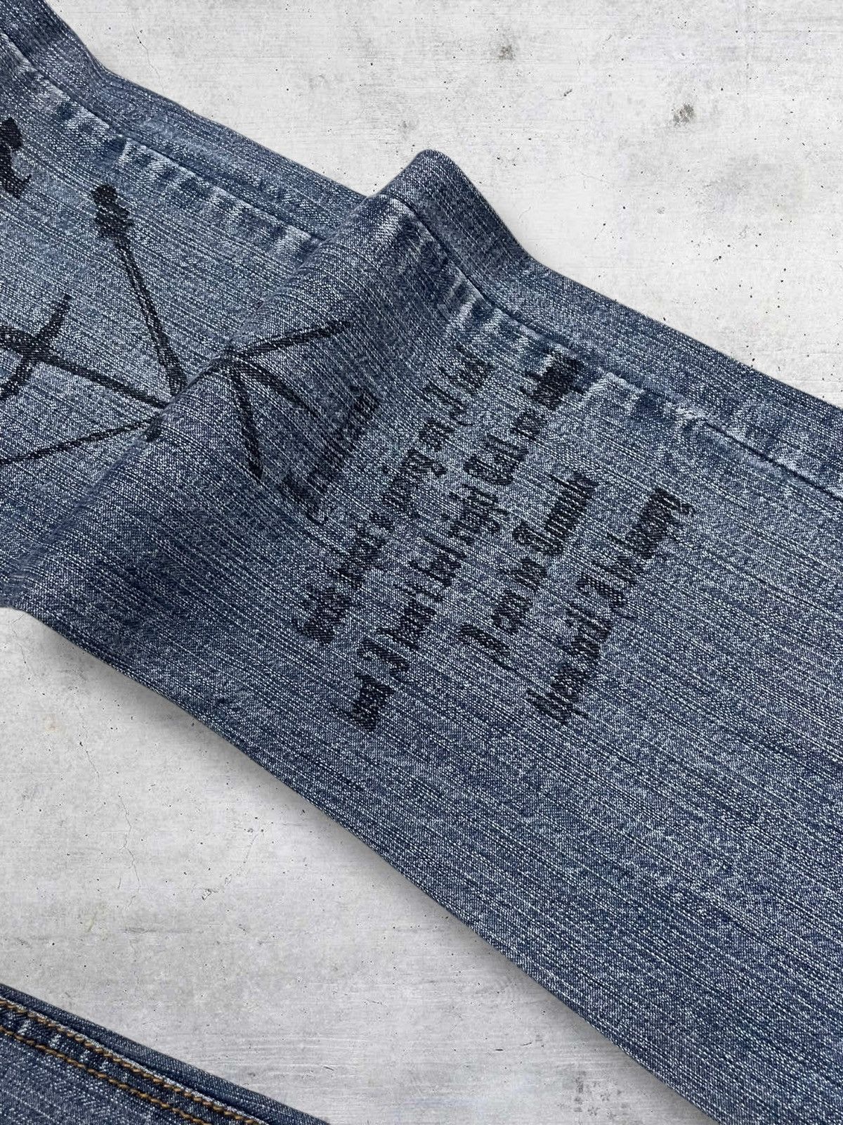 In The Attic VINTAGE IN THE ATTIC JAPAN 90S ARCHIVE DEAD OR ALIVE DENIM Size US 33 - 9 Thumbnail