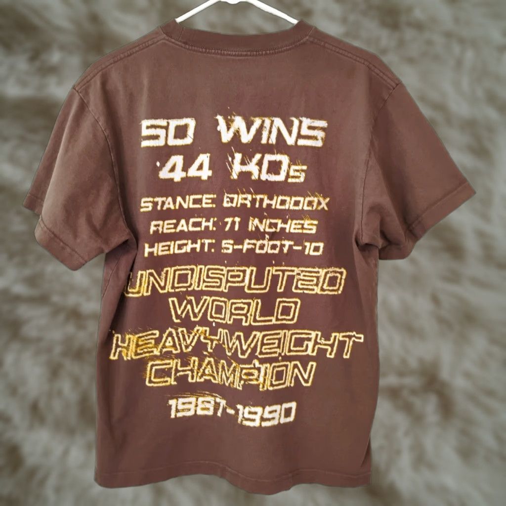 Vintage Mike Tyson Collection T-Shirt Double-Sided Mens Small Brown Shirt Short Sleeve Crew Neck Cotton Sports Boxing Graphic Print Mens S Brown Diet? Size US S / EU 44-46 / 1 - 1 Thumbnail