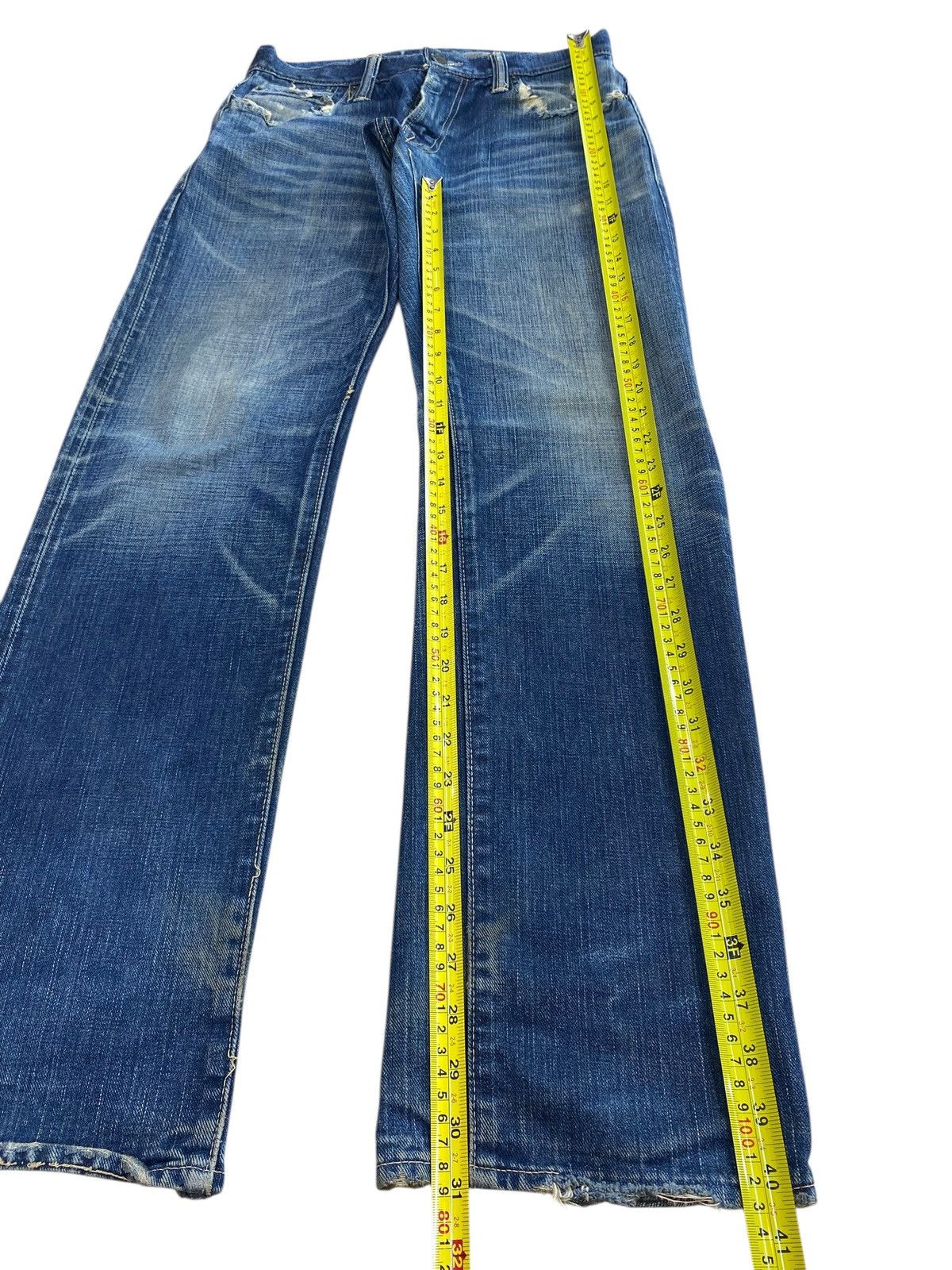 TMT TMT Brand Whiskers Faded Wash Style Straight Cut Jeans Size US 29 - 7 Thumbnail