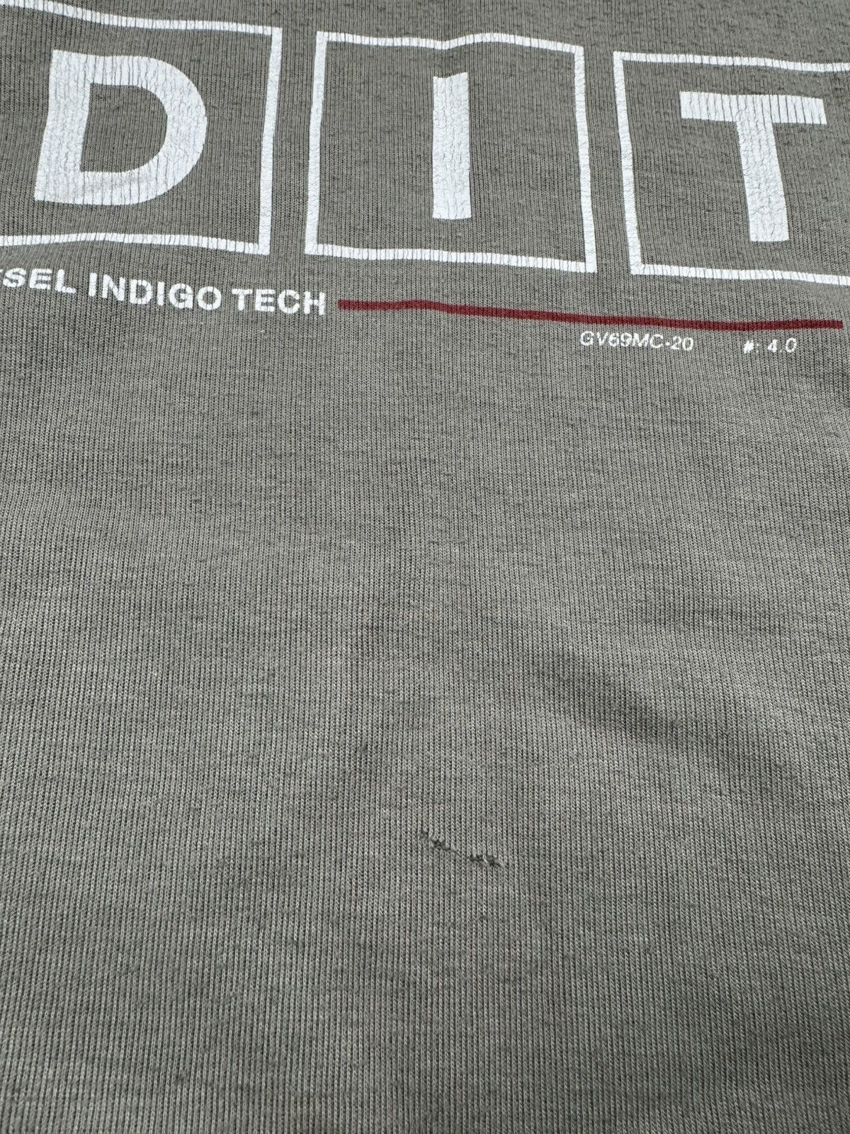 Diesel Rare Vintage Sweatshirt Diesel Indigo Tech Centr logo Y2K Size US L / EU 52-54 / 3 - 6 Thumbnail