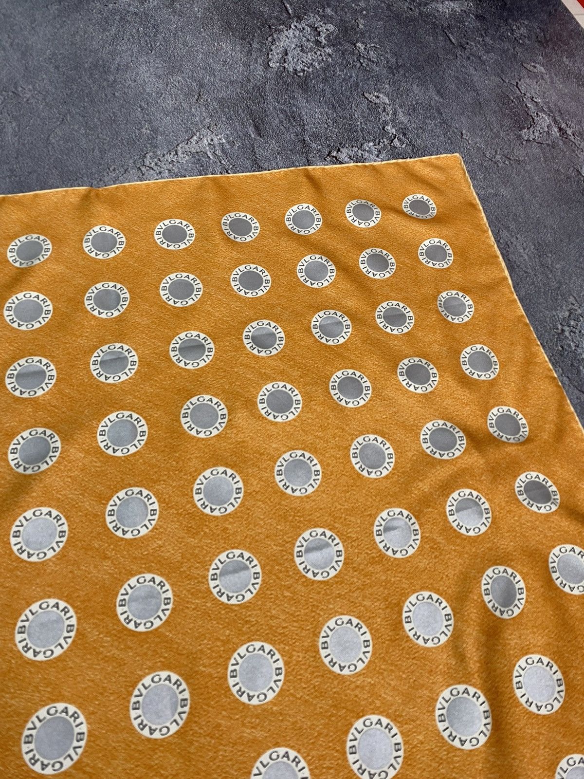 Bvlgari × Vintage Bvlgari vintage monogram silk scarf orange women Rare Size ONE SIZE - 15 Thumbnail