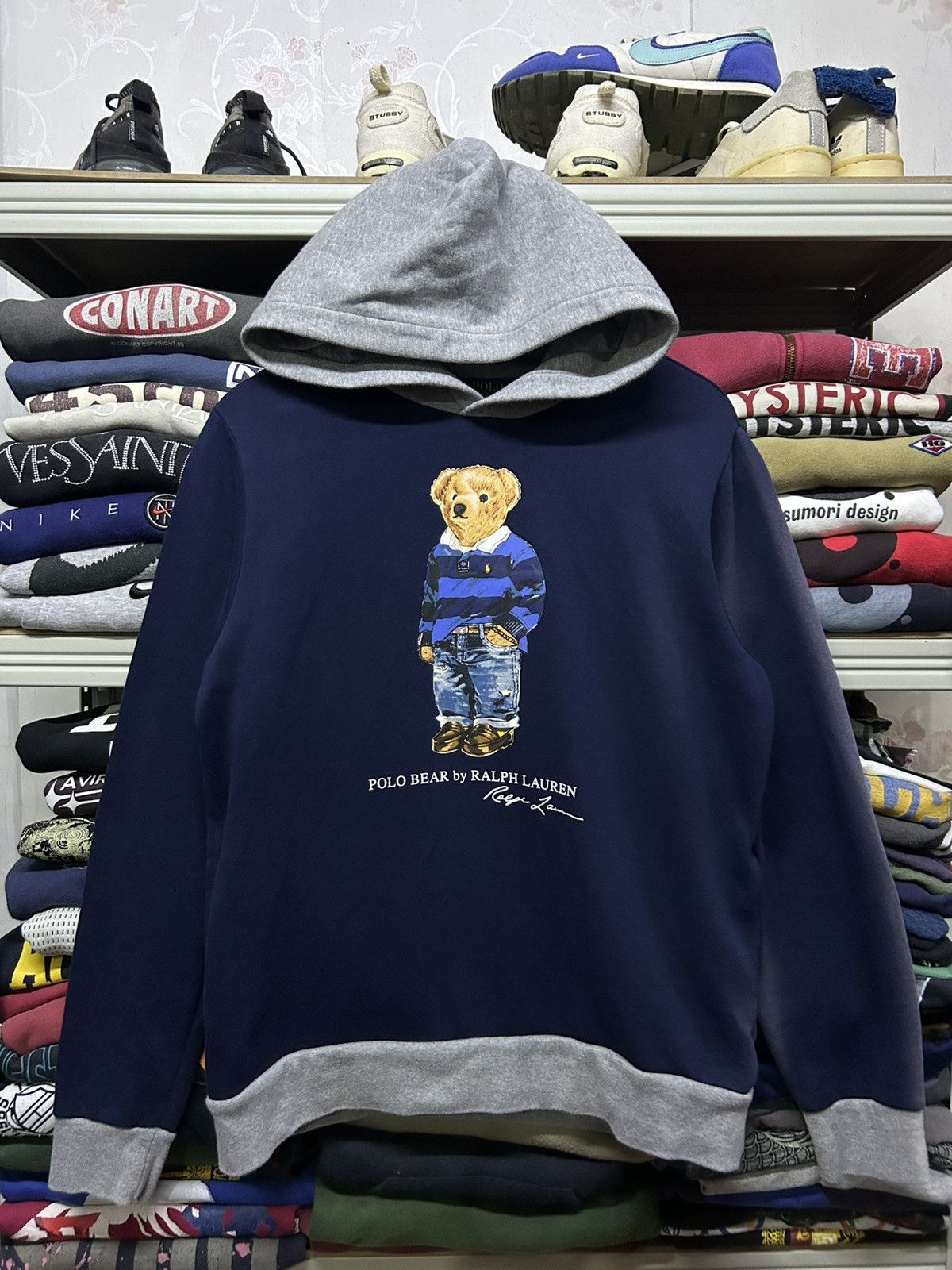 Polo Ralph Lauren Polo Bear by polo ralph lauren sunfaded hoodie Size US M / EU 48-50 / 2 - 1 Thumbnail