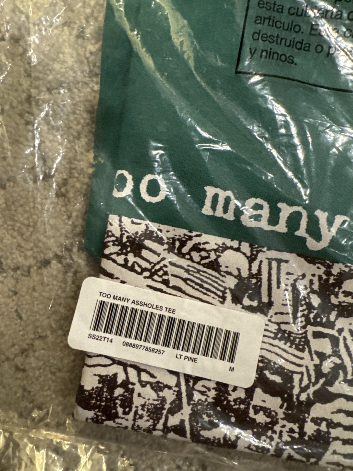 Supreme Supreme too may asshole tee Size US M / EU 48-50 / 2 - 3 Thumbnail