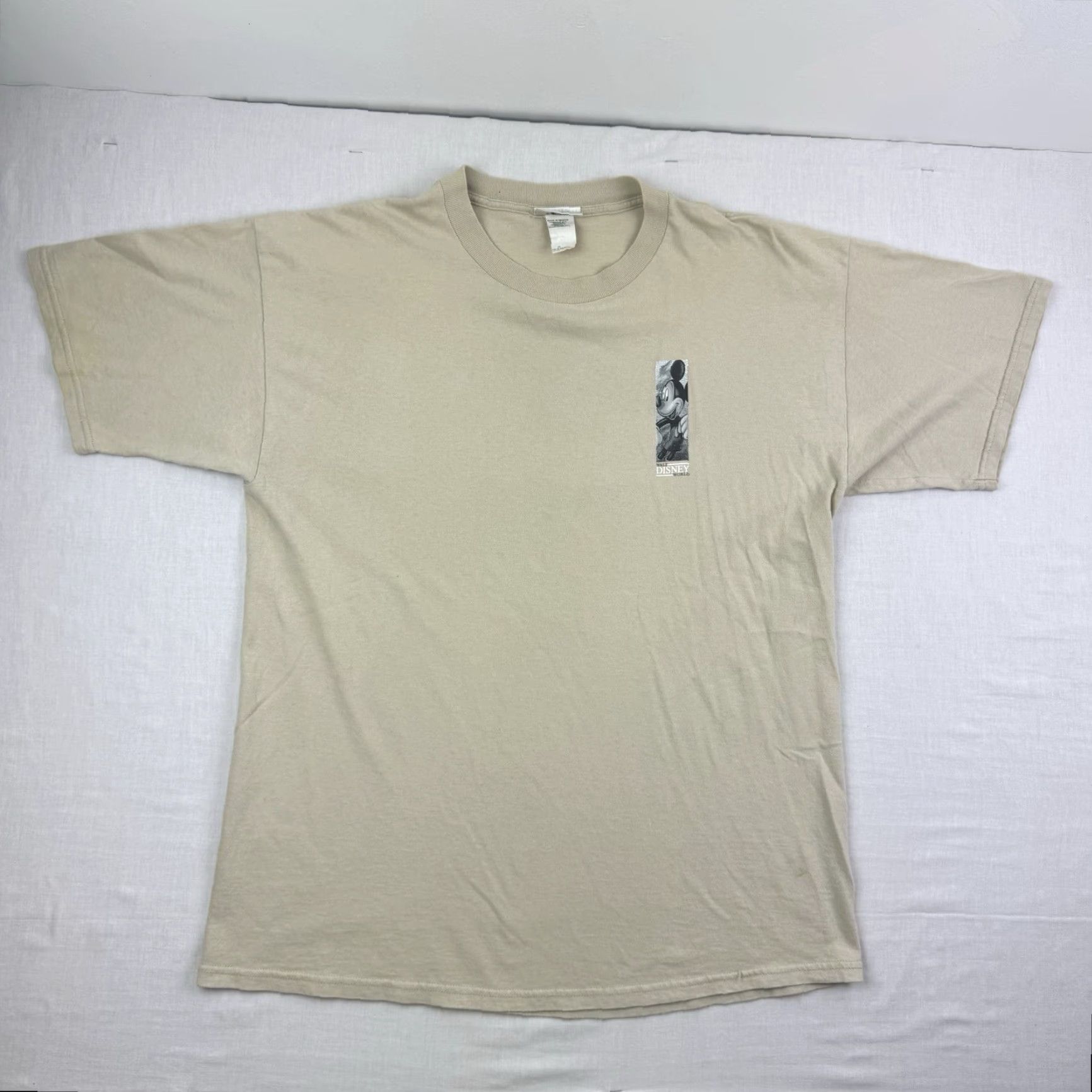 Disney VINTAGE Mickey Mouse T-Shirt Adult XL Tan Disney World Cartoon 90s Y2K Graphic Mens Size US XL / EU 56 / 4 - 3 Thumbnail