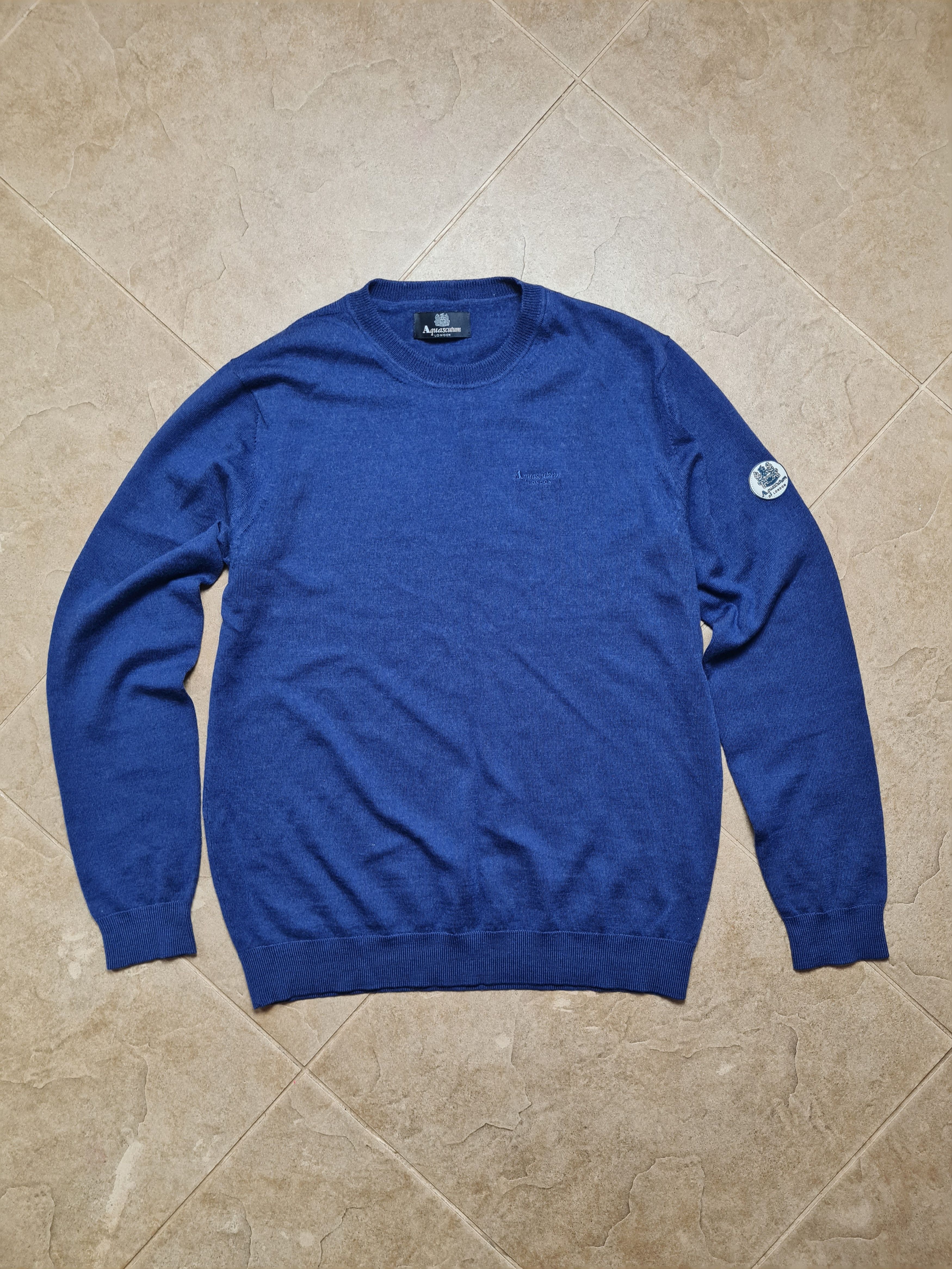 Aquascutum Aquascutum London Men's Wool Knit Crew Neck Sweater Jumper Size US M / EU 48-50 / 2 - 14 Thumbnail