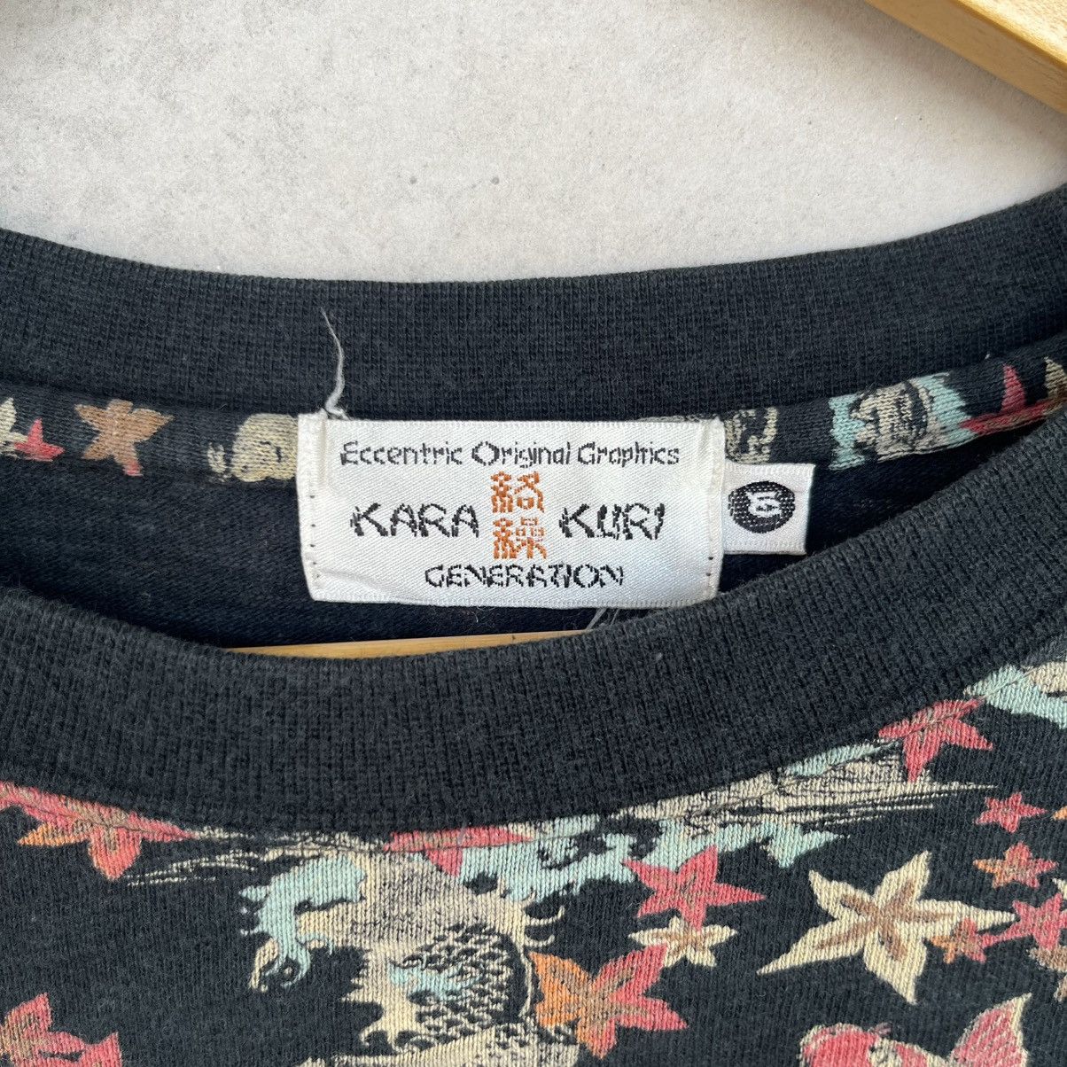 Other Vintage Black Multi Coloured Long Sleeve Top Size M Size M / US 6-8 / IT 42-44 - 8 Thumbnail