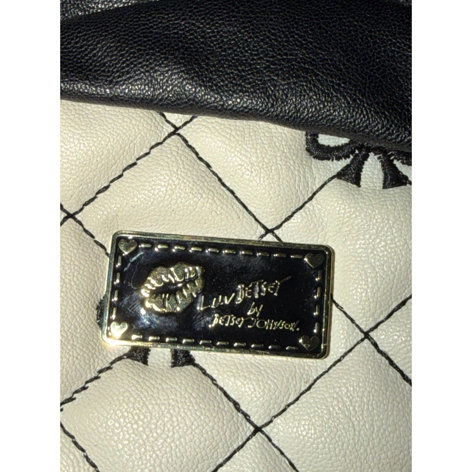 Betsey Johnson Betsey Johnson Backpack Women Medium Pink Quilted Bow Gold Buckle Bag Size ONE SIZE - 5 Thumbnail