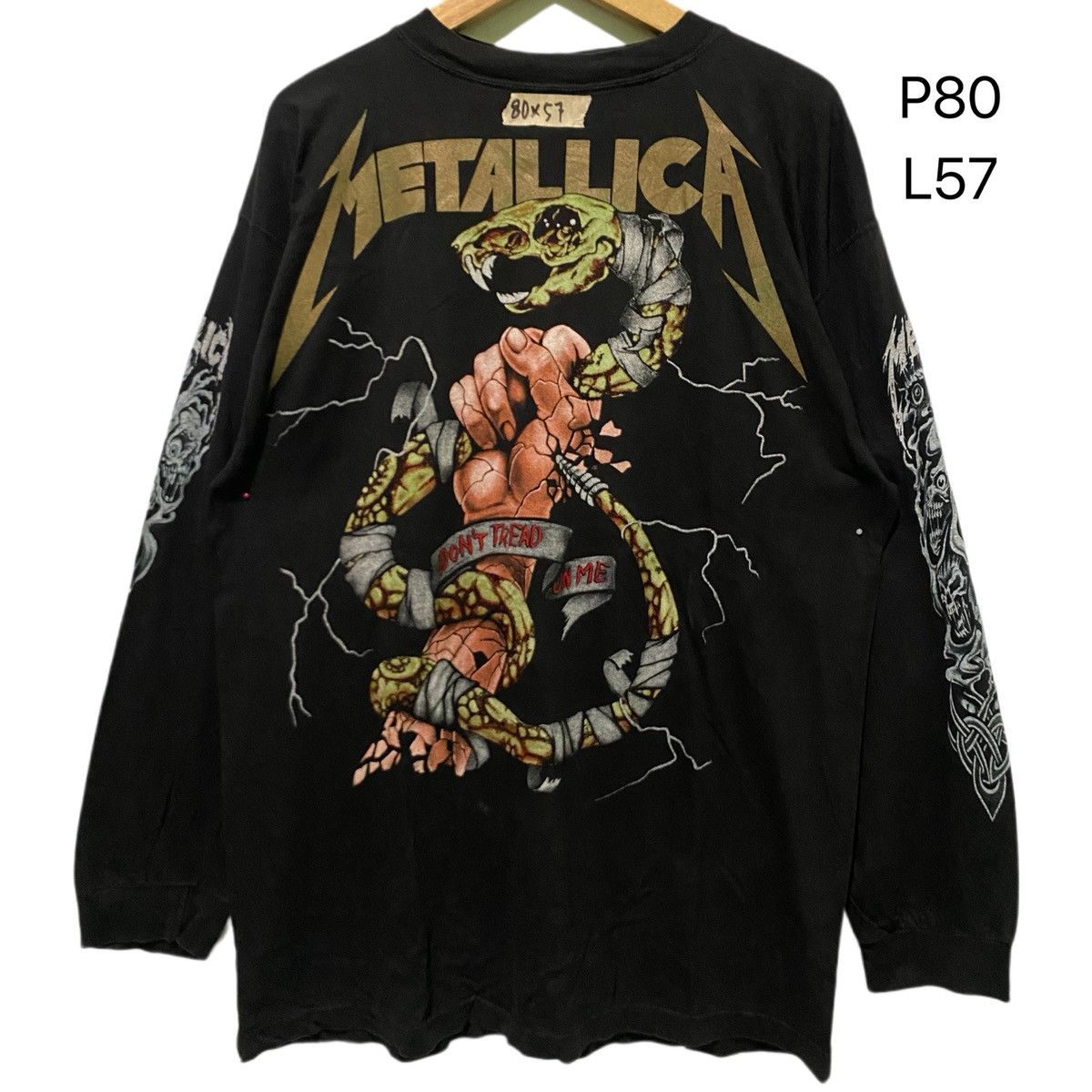 Vintage Long sleeve metallica Size US XL / EU 56 / 4 - 2 Thumbnail