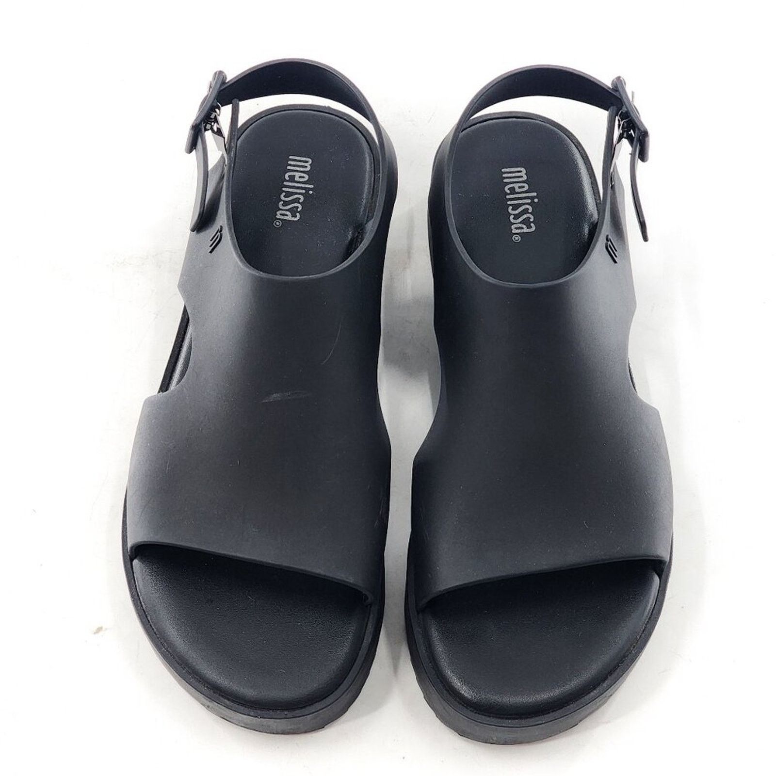 Melissa Melissa Black Rubber Platform Sandals Size 8 Berry Scented Size US 8 / IT 38 - 4 Thumbnail