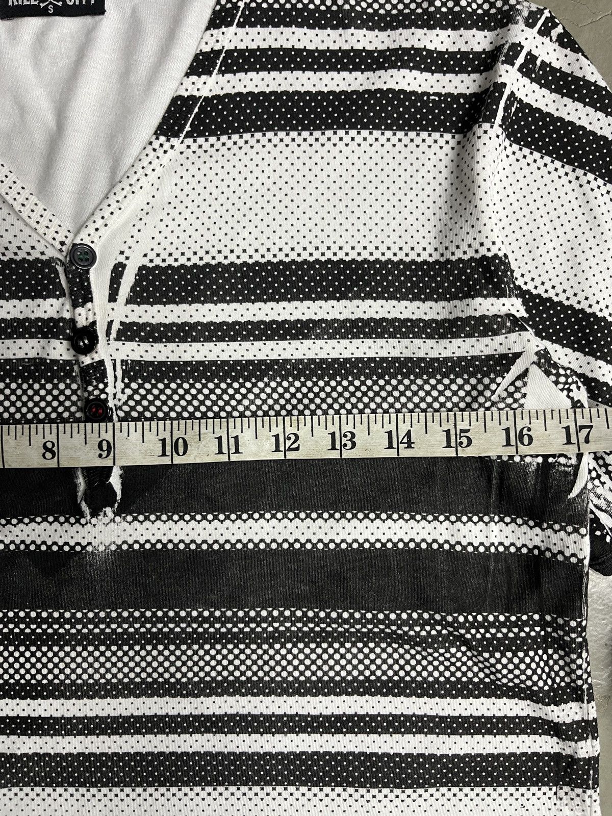 Kapital Kill City Inspired by Kapital Printed Stripe Henley Tee Size US S / EU 44-46 / 1 - 4 Thumbnail
