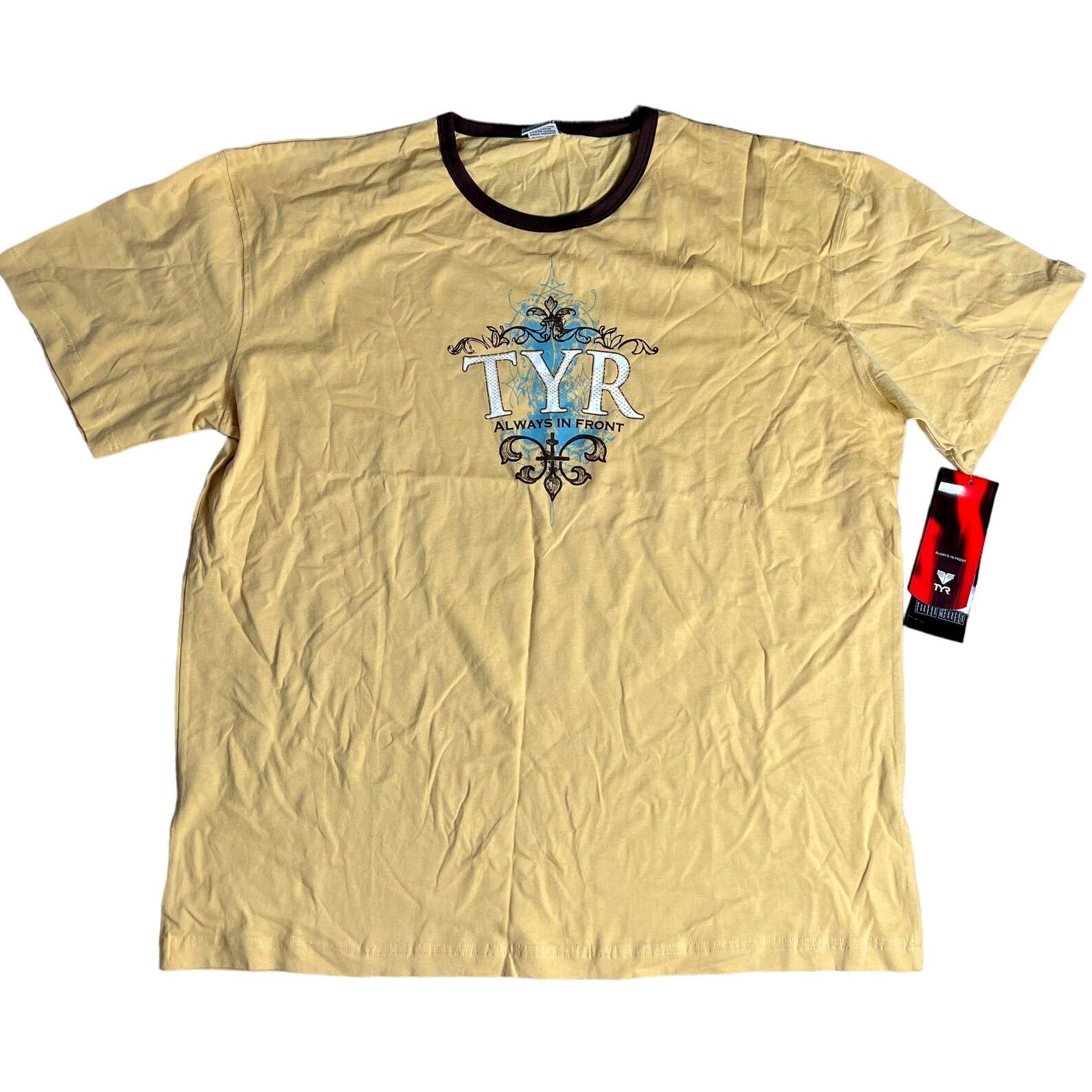 Other TYR ALWAYS IN FRONT Tshirt Tee Short Sleeve Gold - XXL - $40 Size US XXL / EU 58 / 5 - 1 Thumbnail