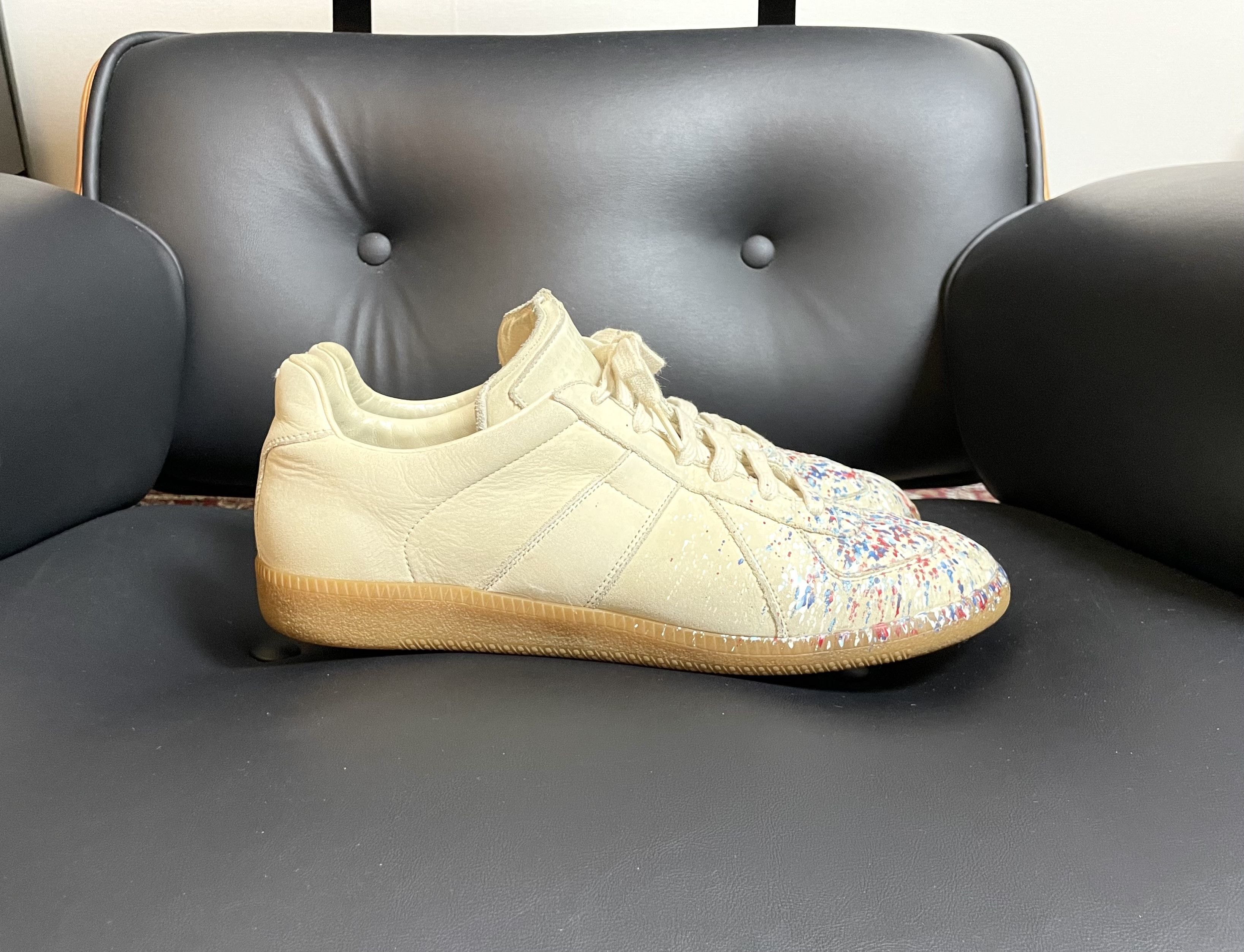 Maison Margiela Maison Margiela GAT (Paint Splatter 2015 Archive) Size US 8.5 / EU 41-42 - 6 Thumbnail