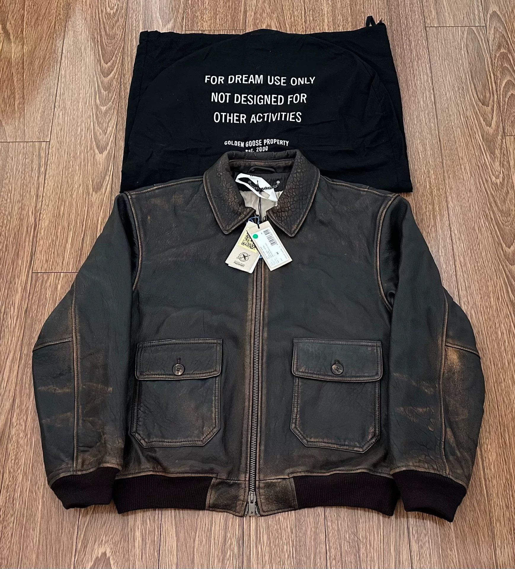 Golden Goose Golden Goose Louis Aviator Sheep Leather Jacket Size US S / EU 44-46 / 1 - 1 Thumbnail